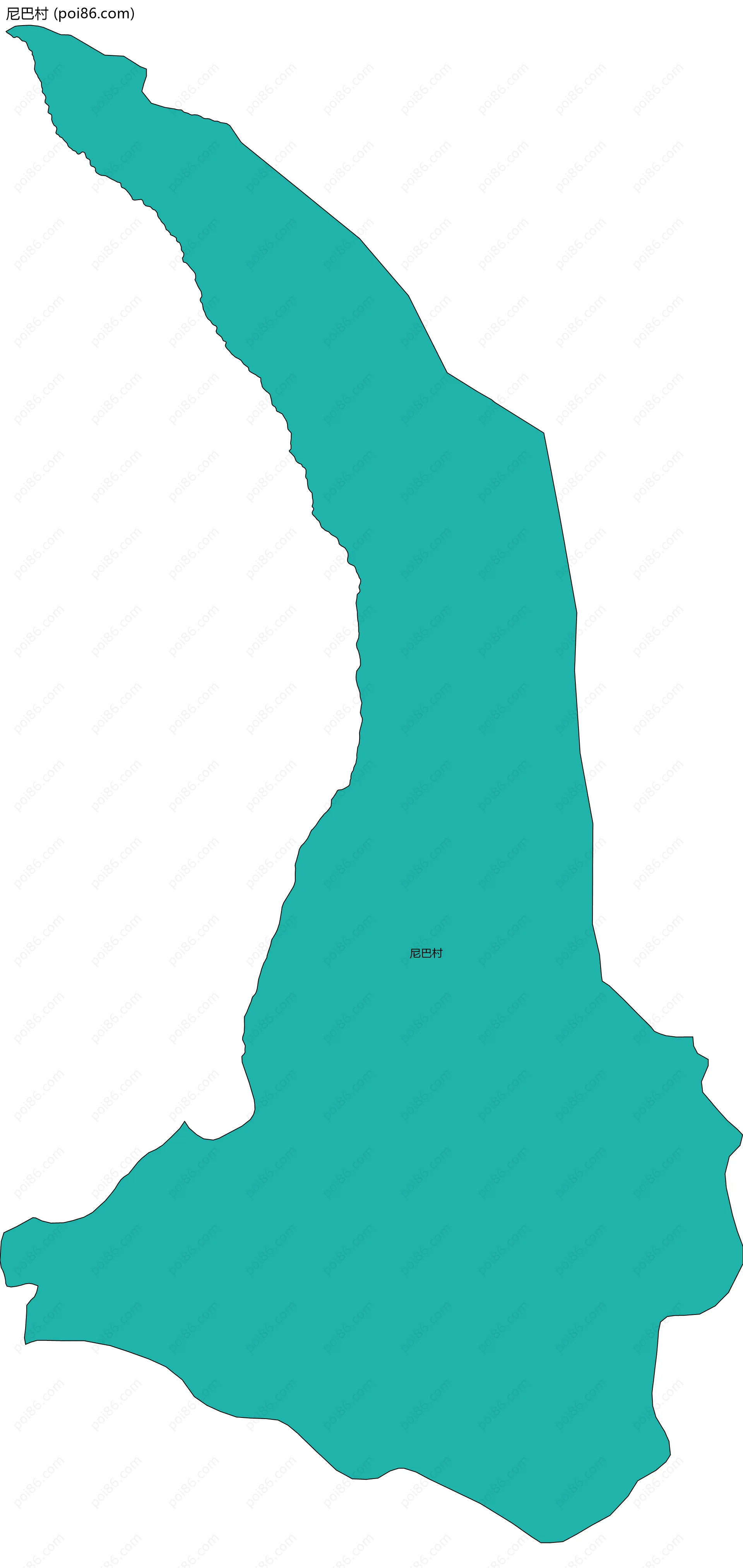 尼巴村边界地图