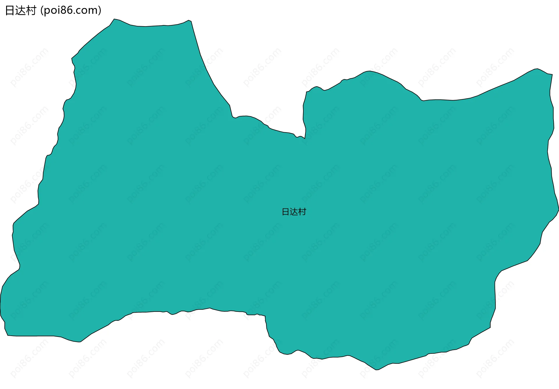 日达村边界地图