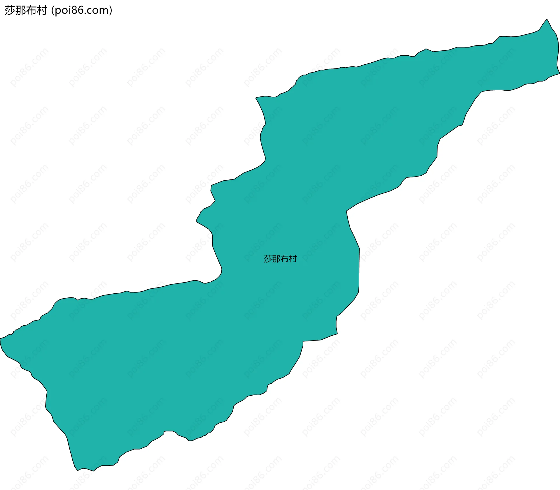 莎那布村边界地图