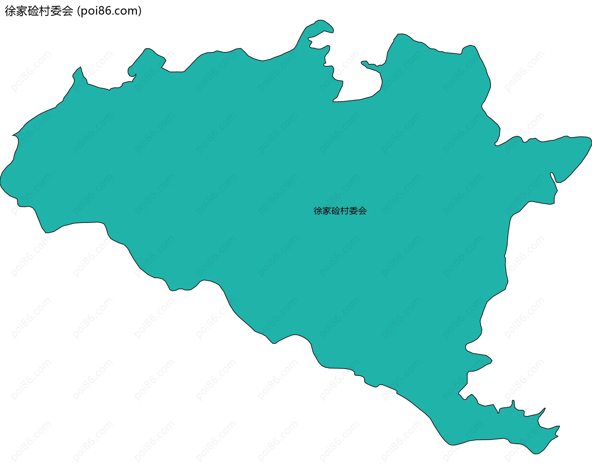 徐家硷村委会边界地图