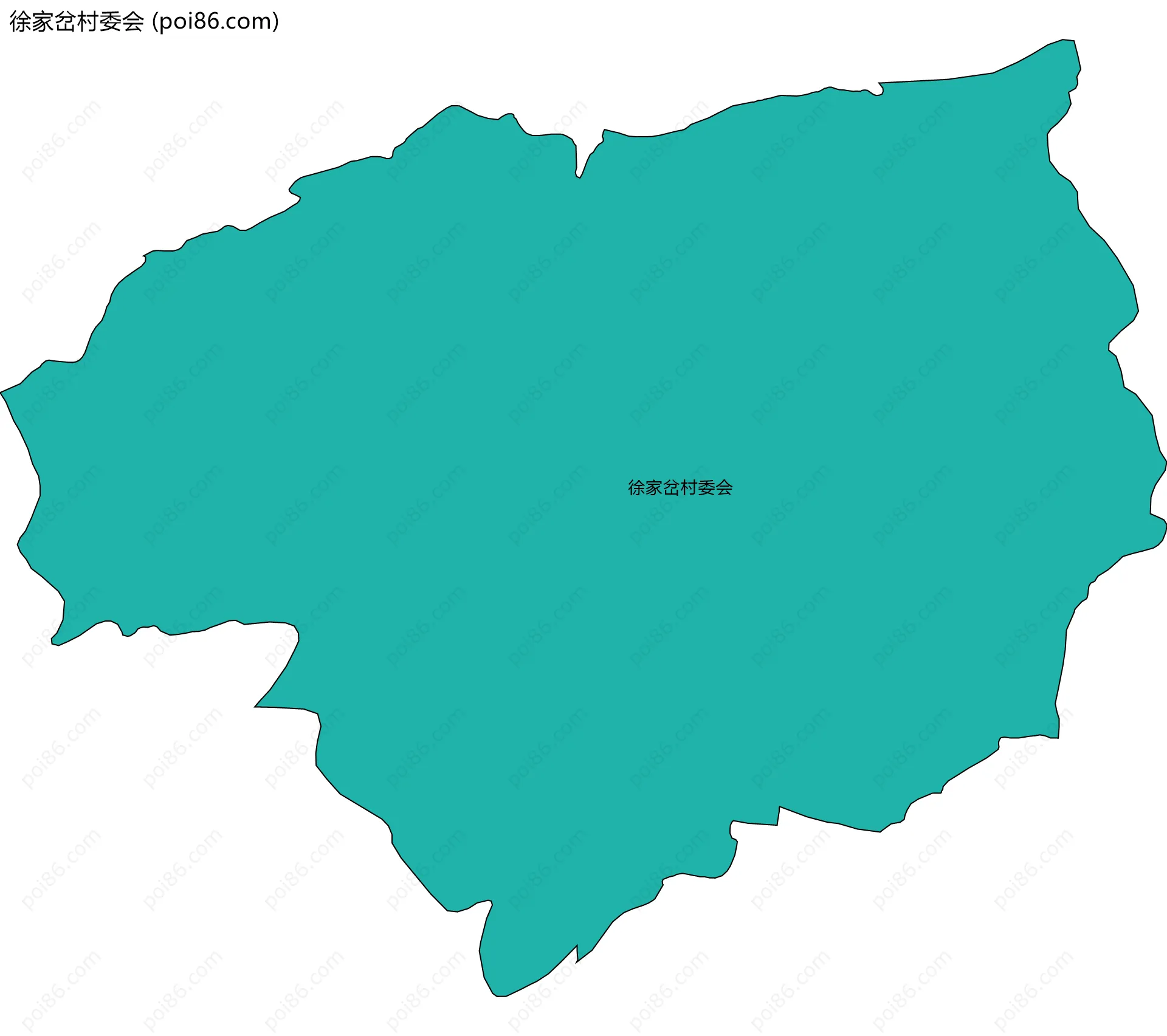 徐家岔村委会边界地图