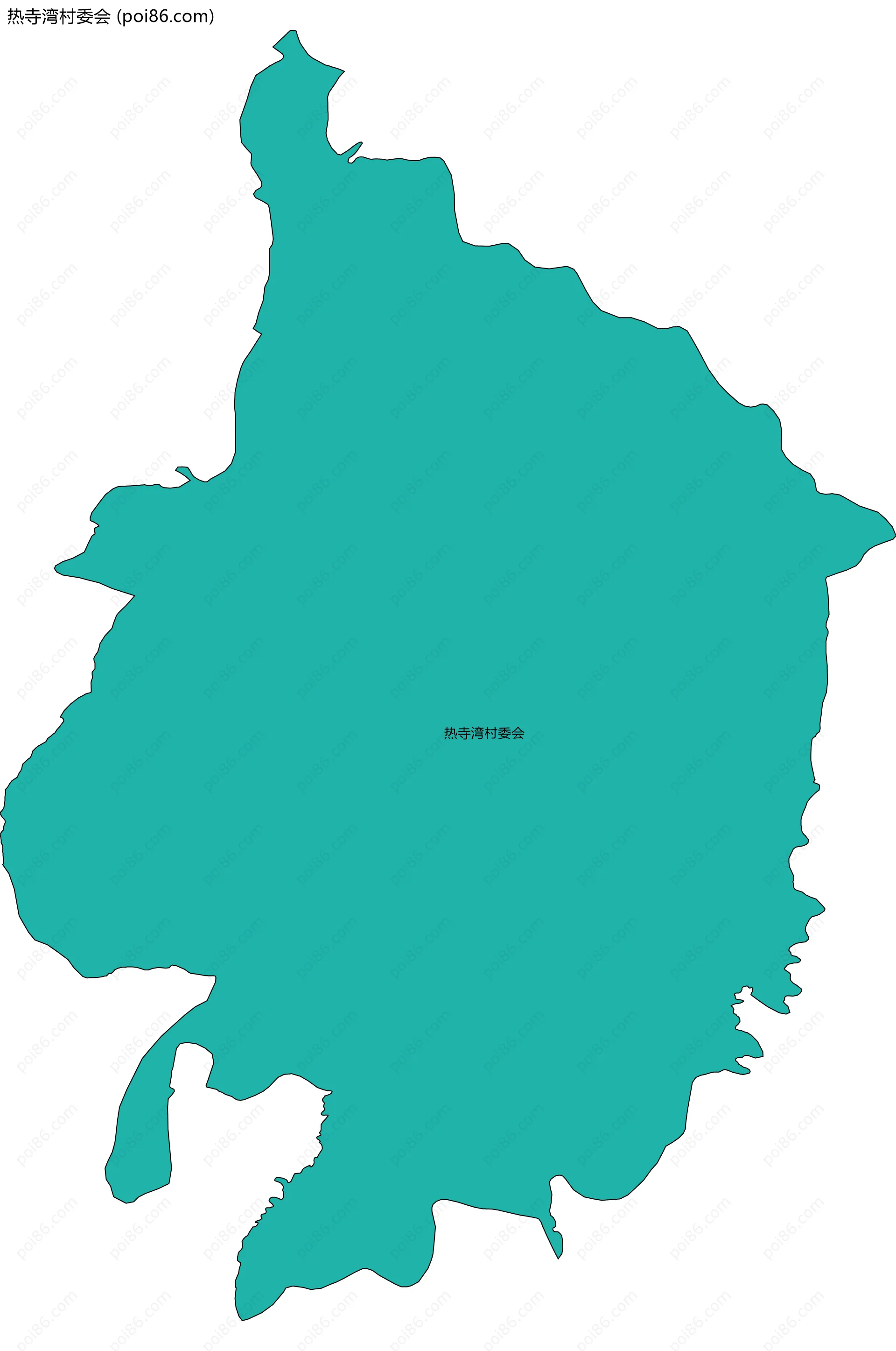热寺湾村委会边界地图