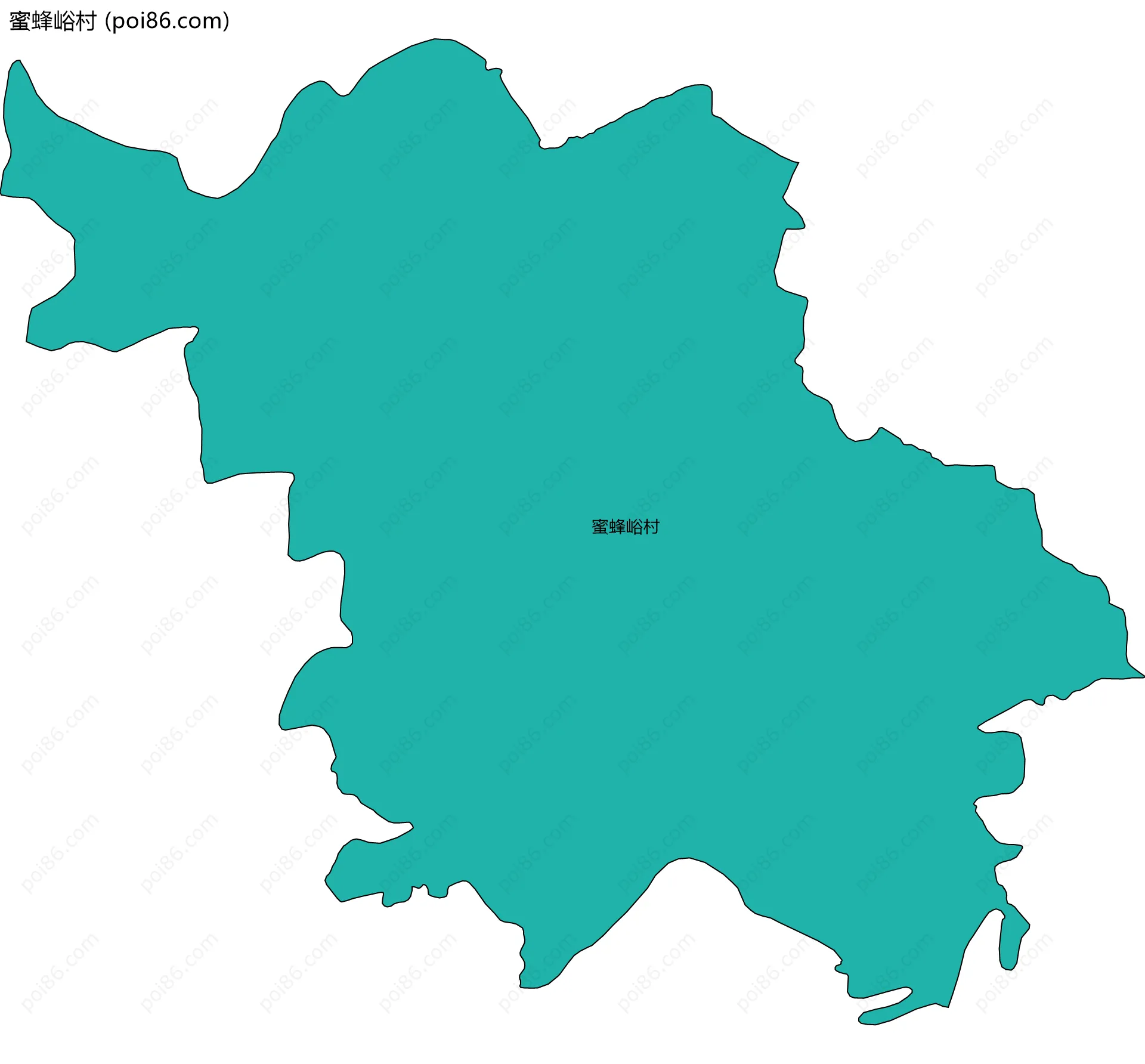 蜜蜂峪村边界地图