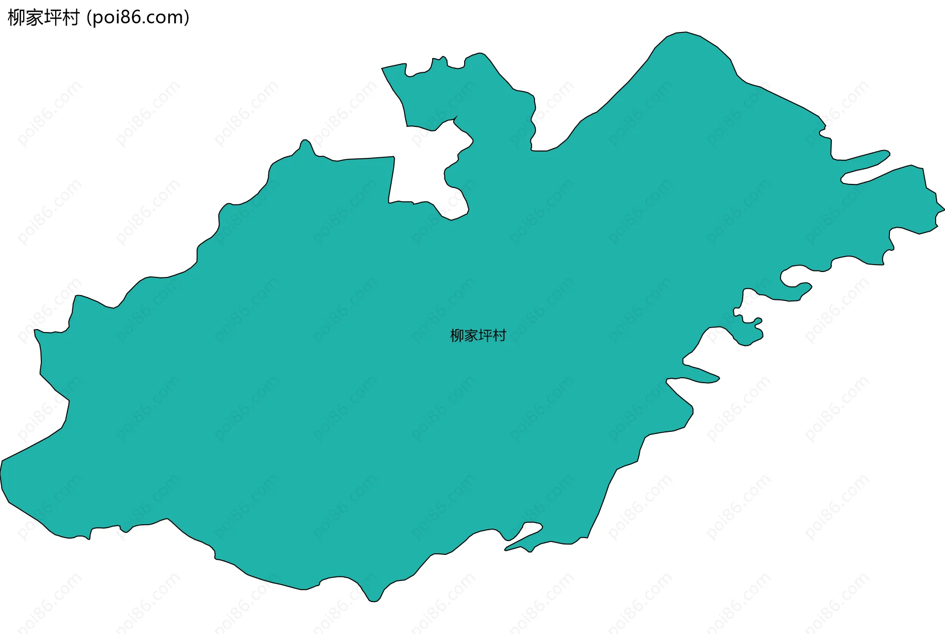 柳家坪村边界地图