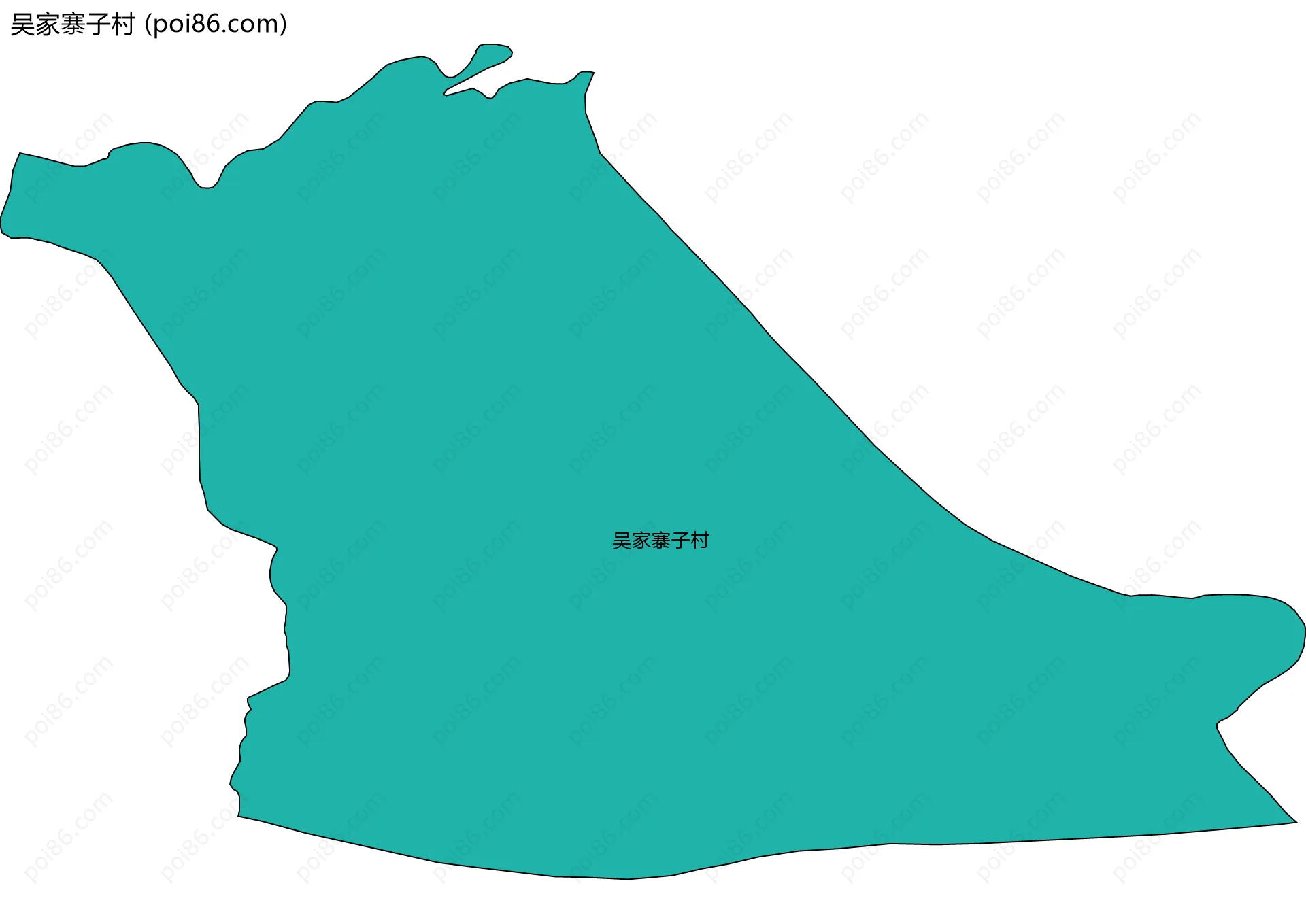吴家寨子村边界地图