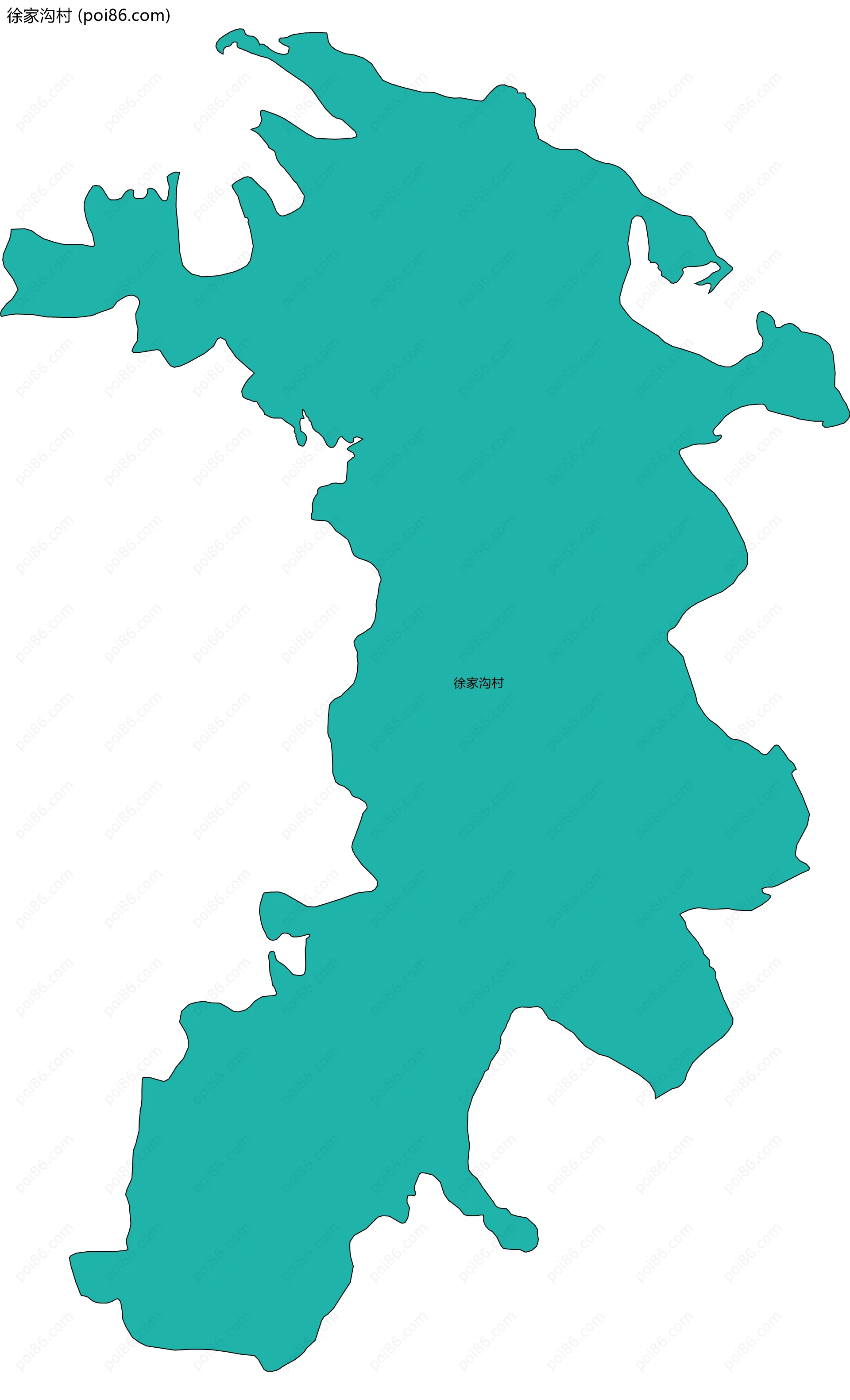 徐家沟村边界地图