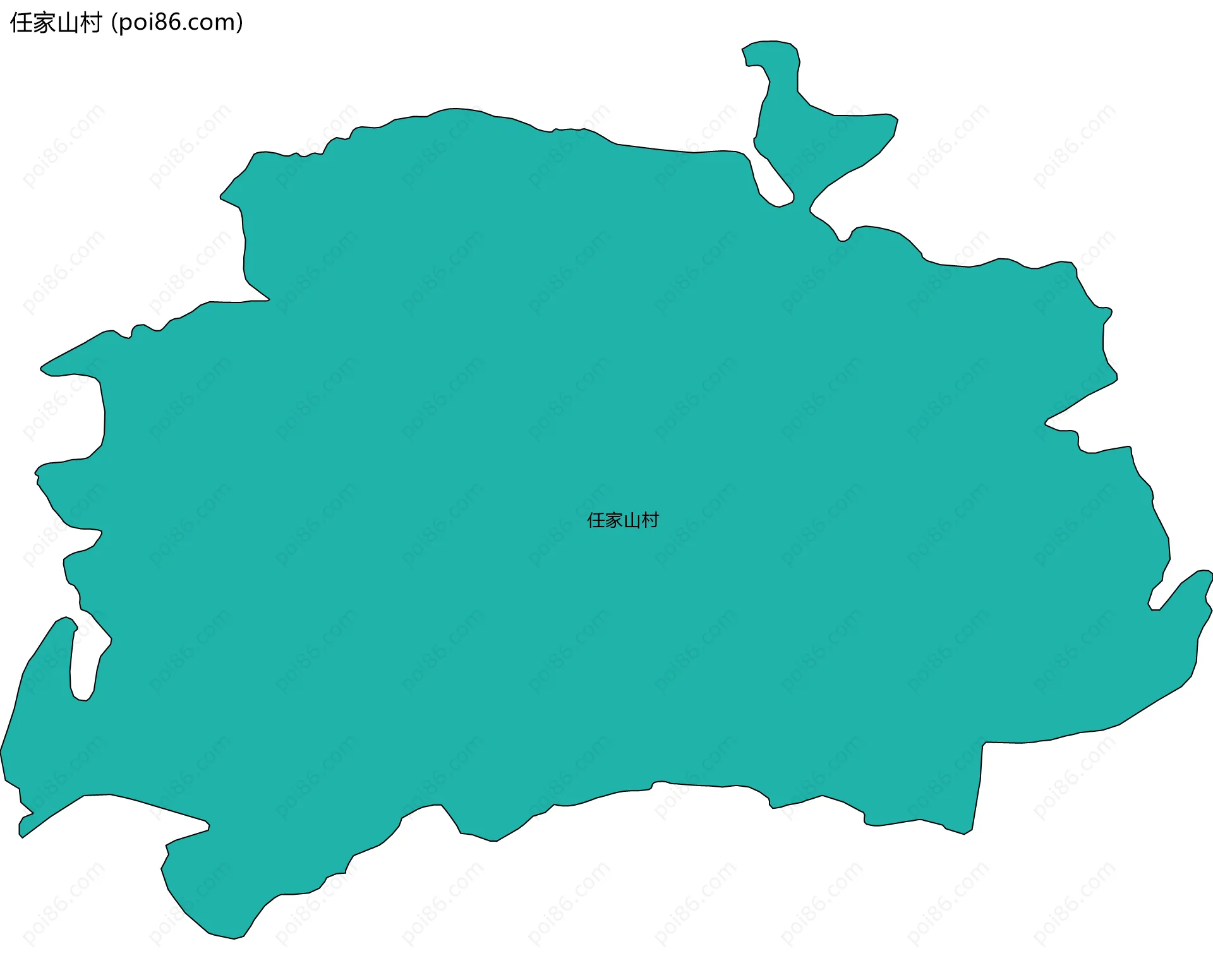 任家山村边界地图