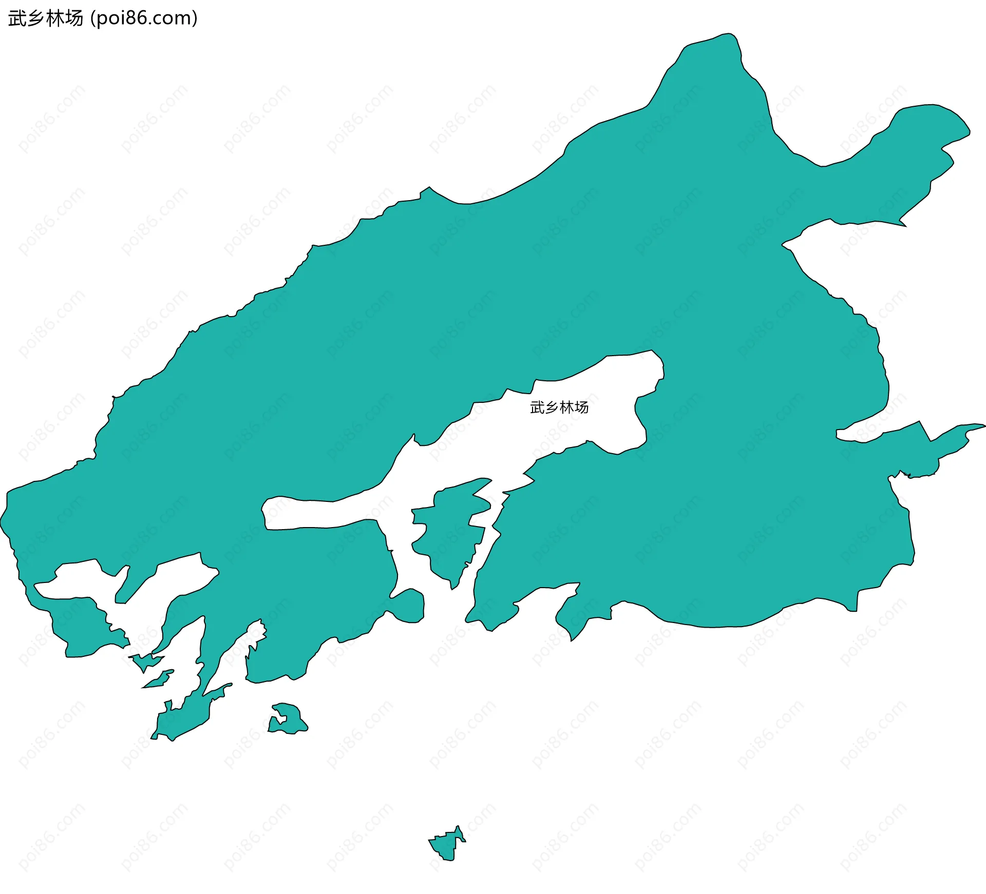 武乡林场边界地图