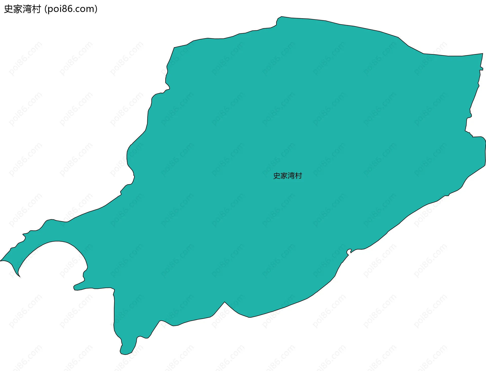 史家湾村边界地图