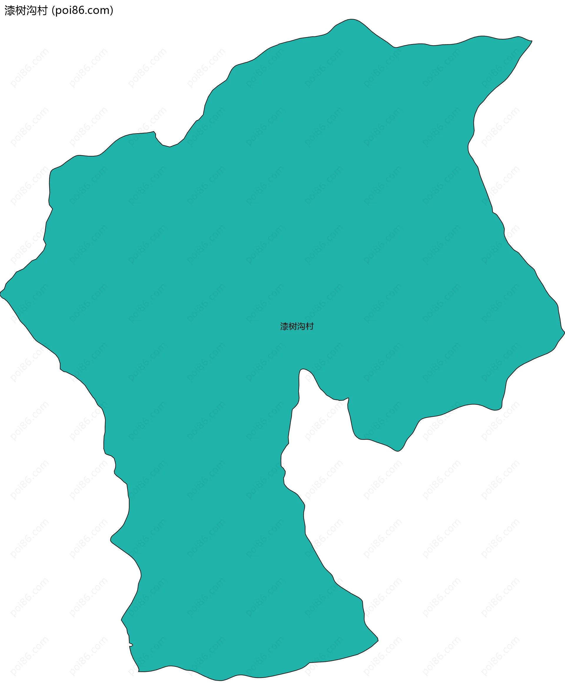 漆树沟村边界地图