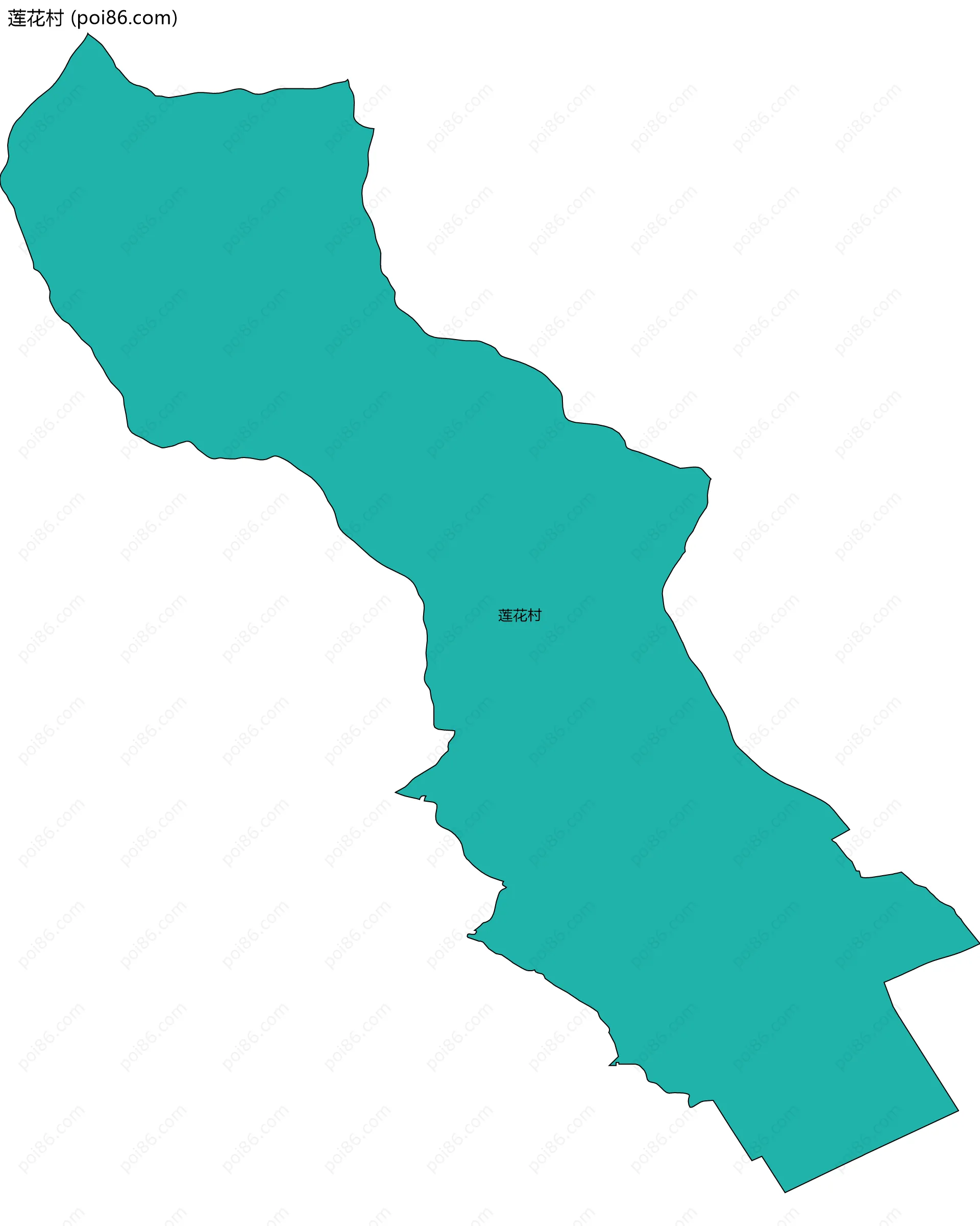 莲花村边界地图