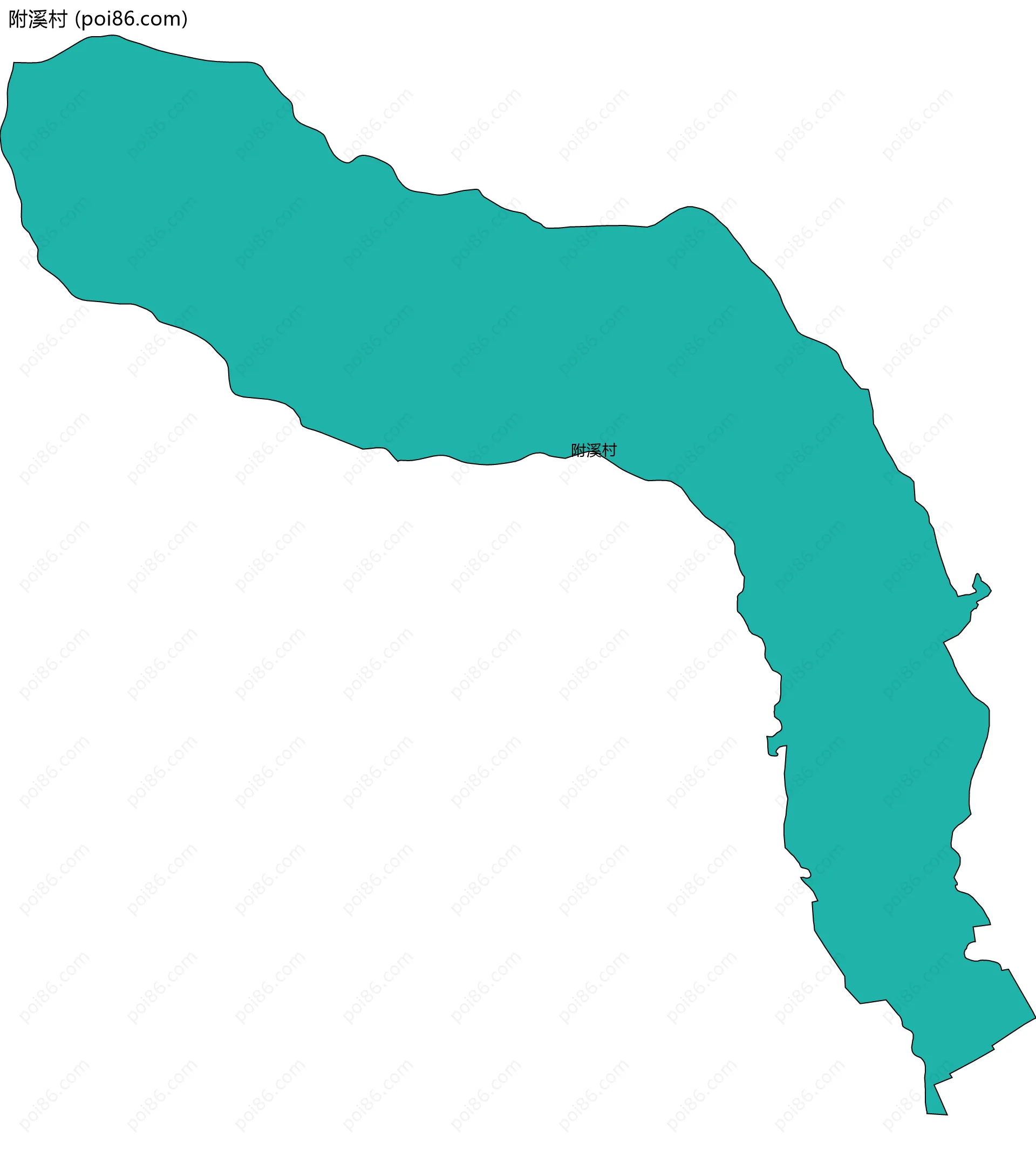 附溪村边界地图