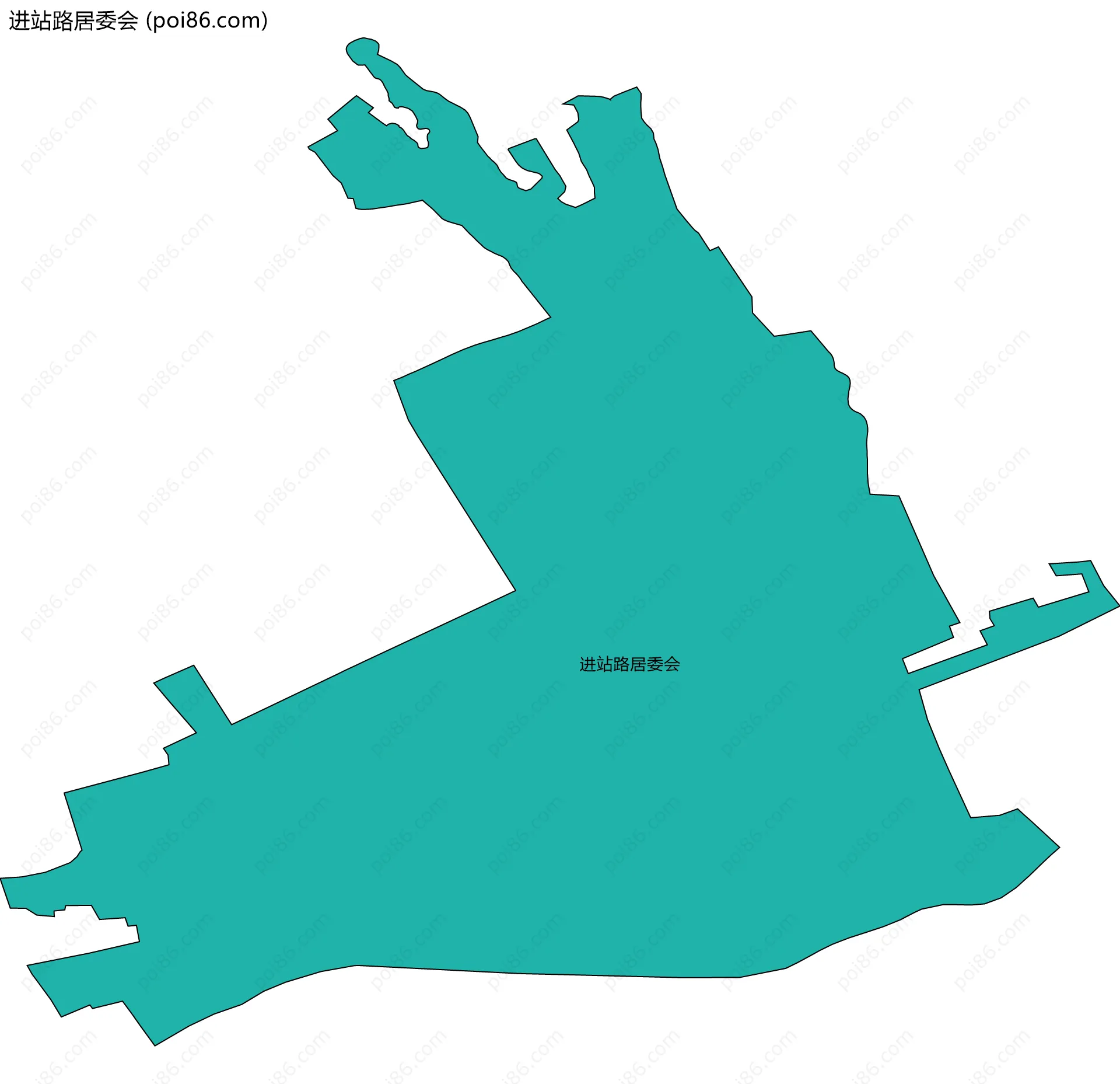 进站路居委会边界地图