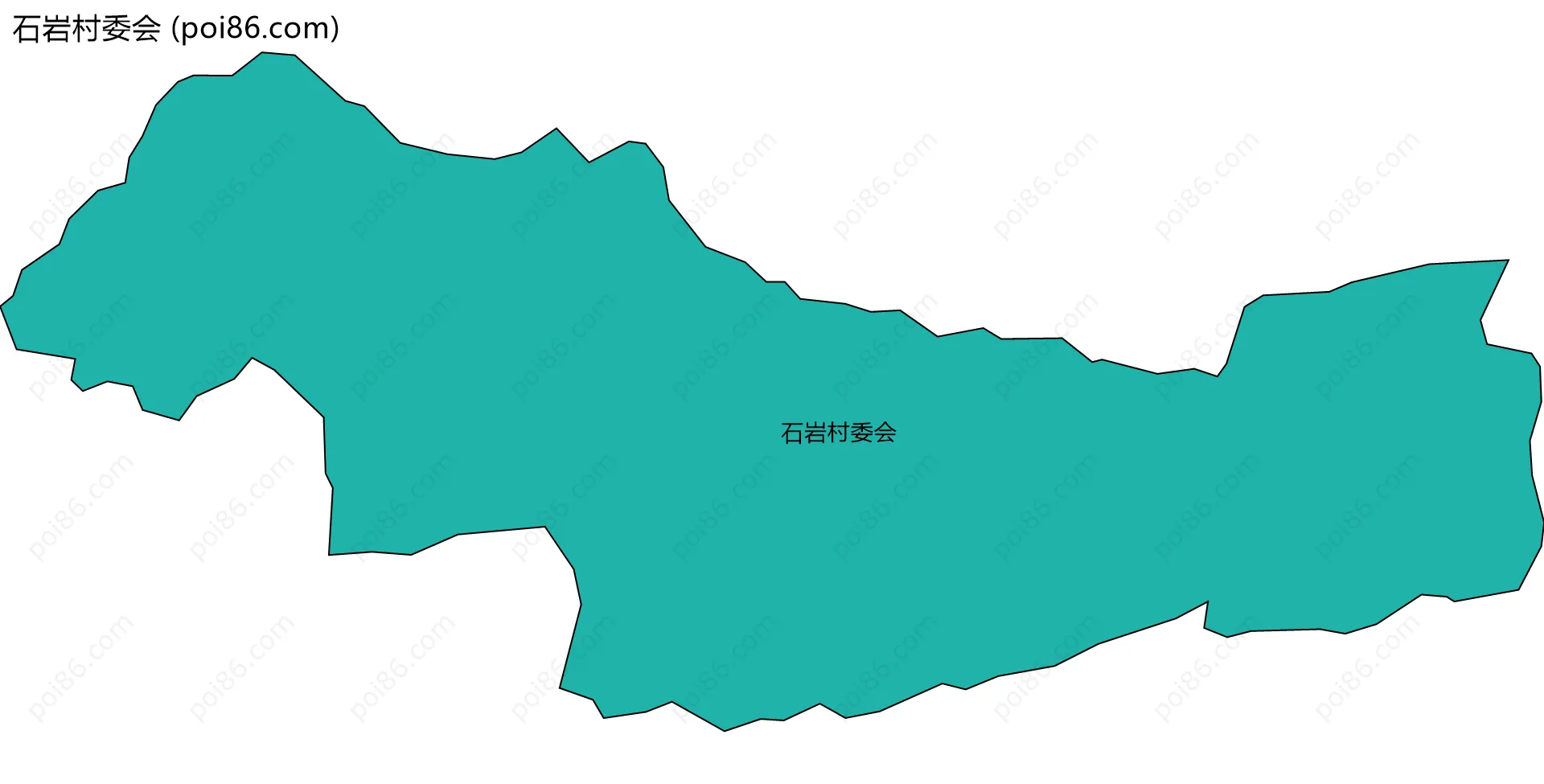 石岩村委会边界地图