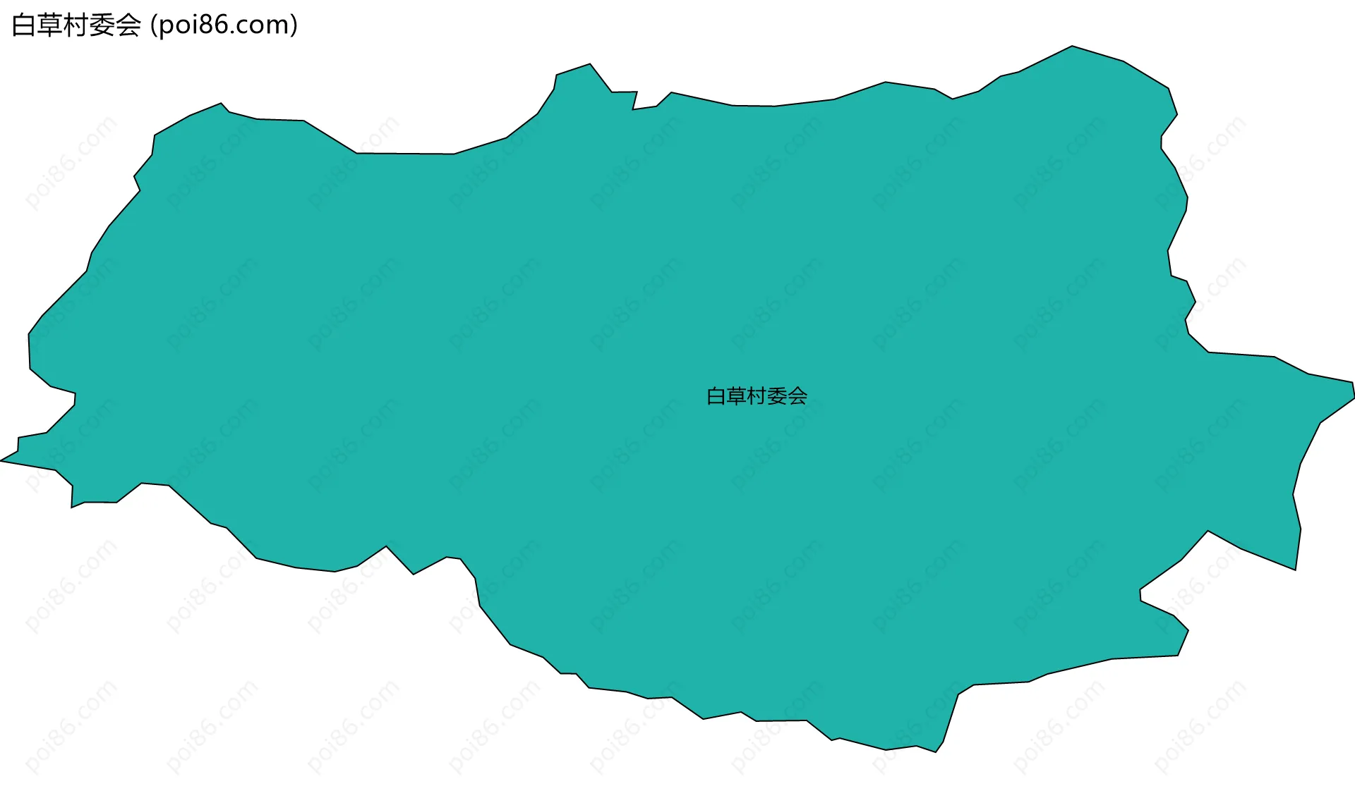 白草村委会边界地图