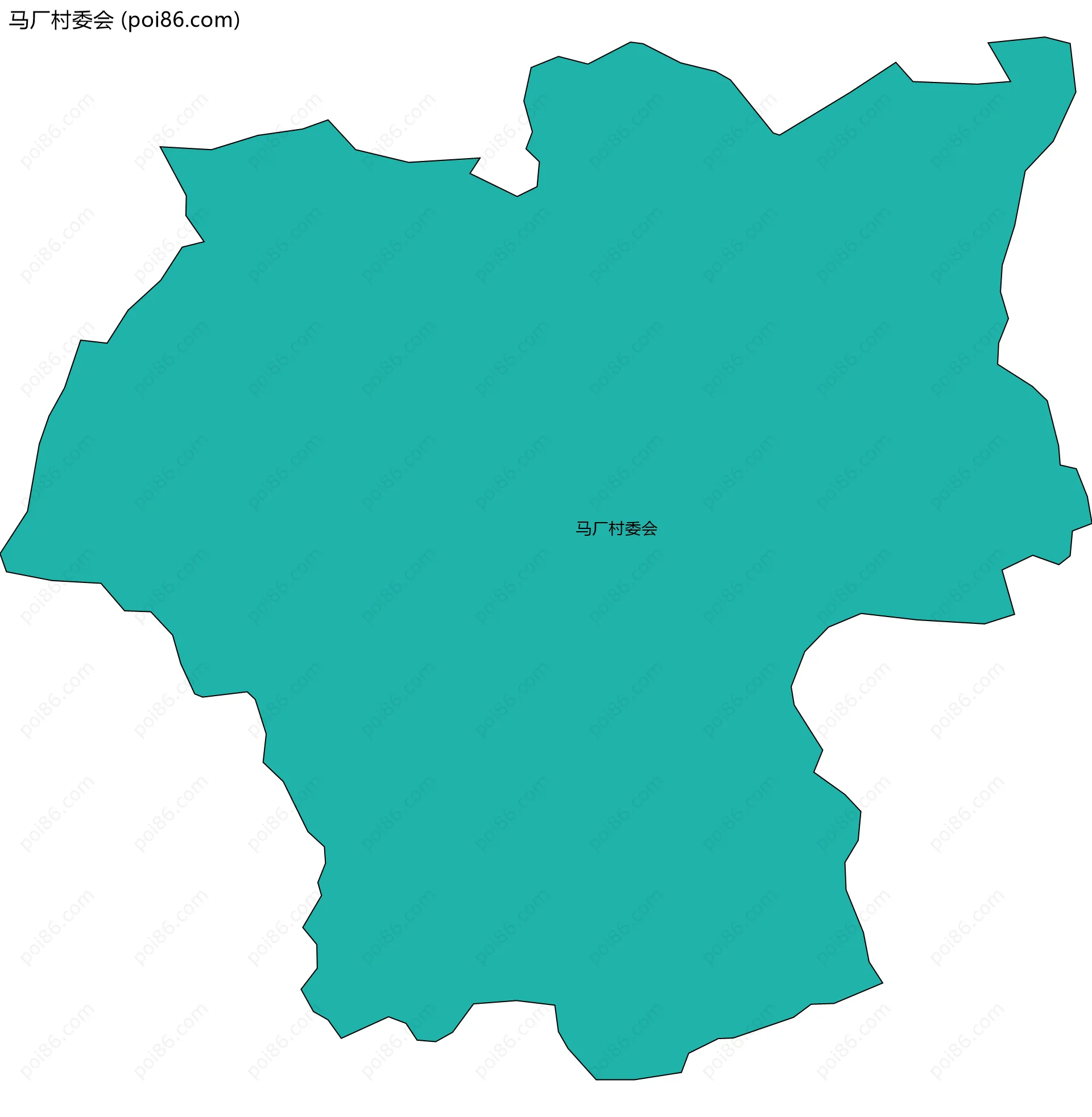 马厂村委会边界地图