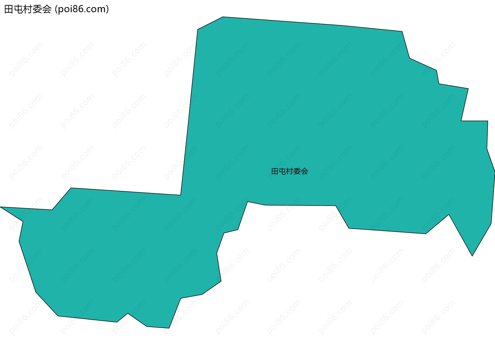 田屯村委会边界地图