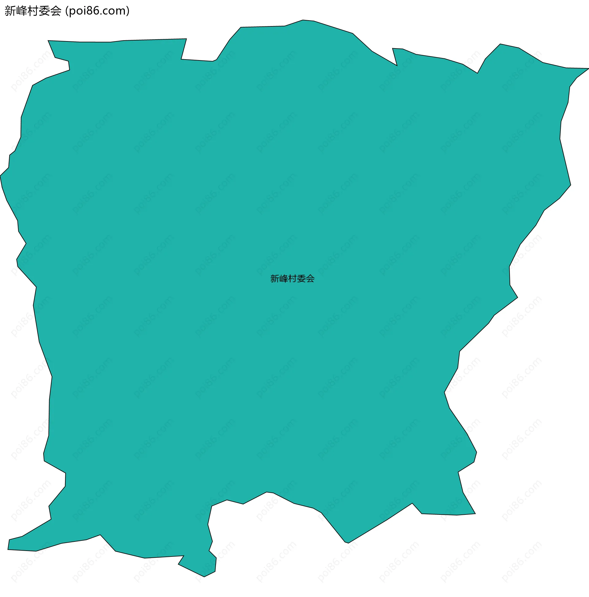 新峰村委会边界地图