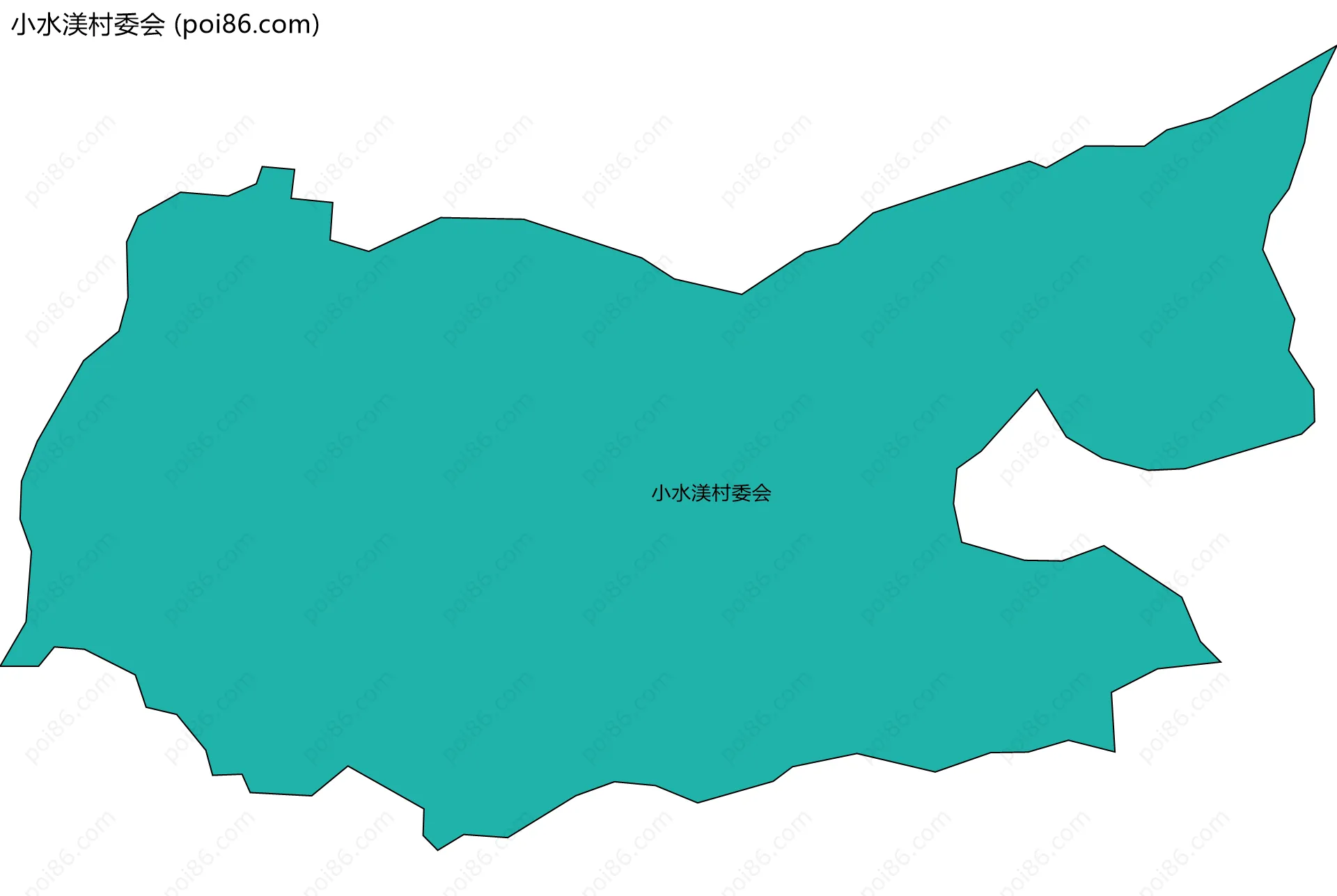 小水渼村委会边界地图