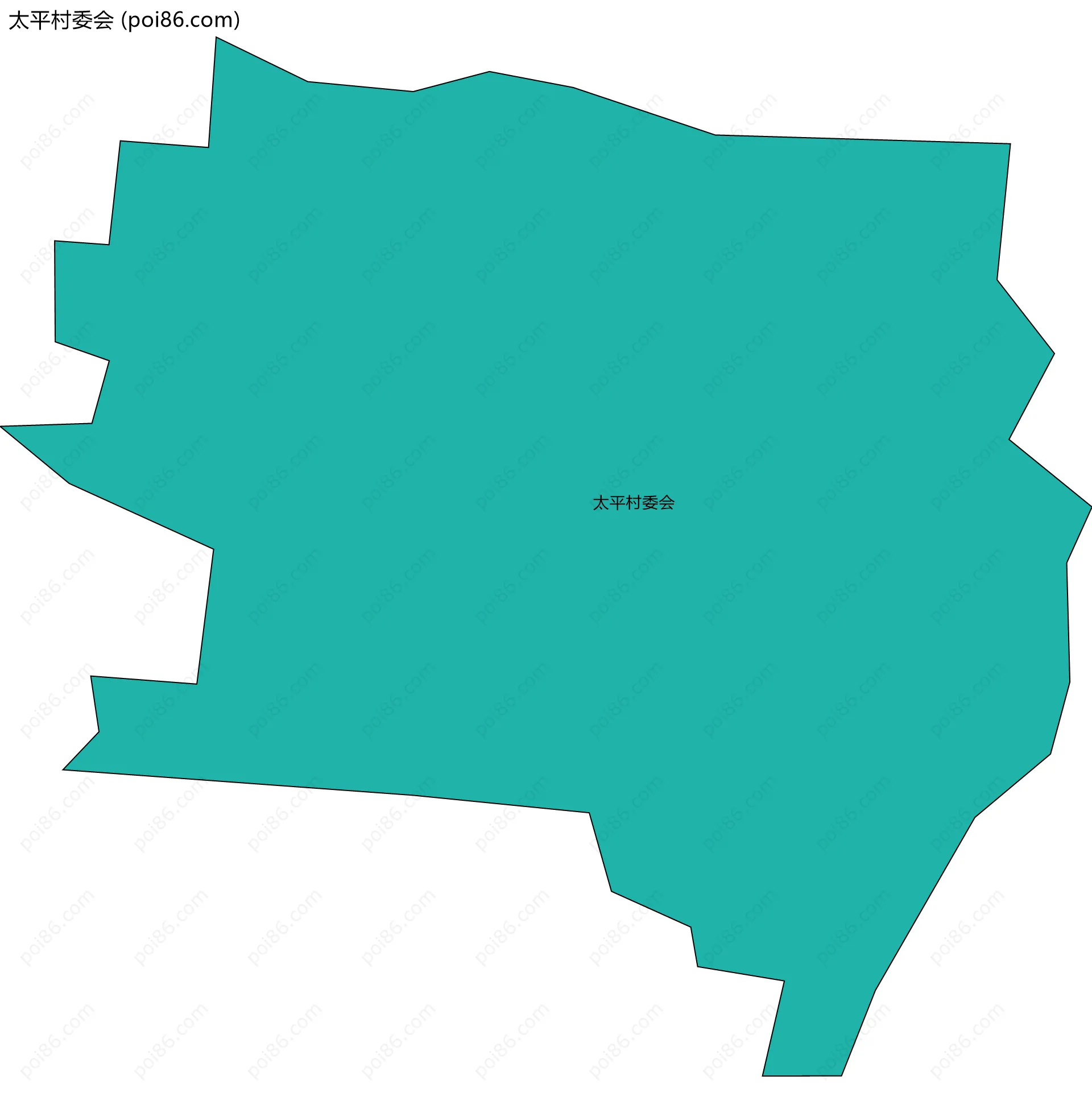 太平村委会边界地图
