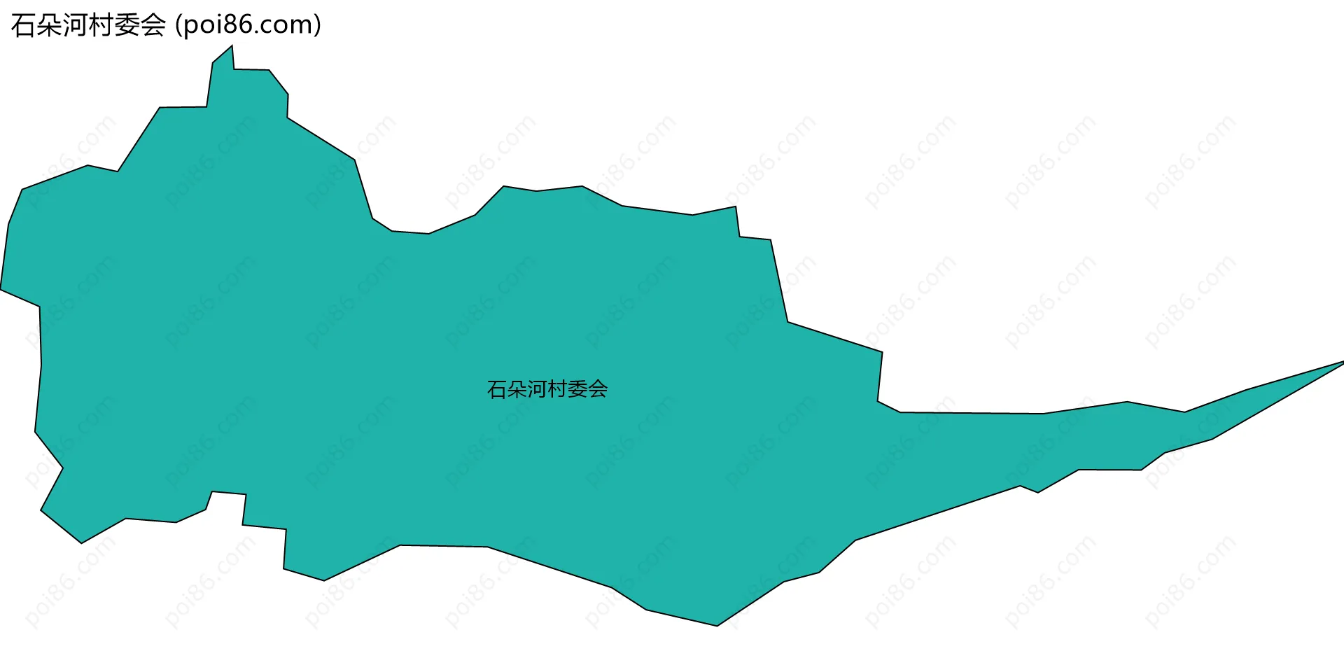 石朵河村委会边界地图