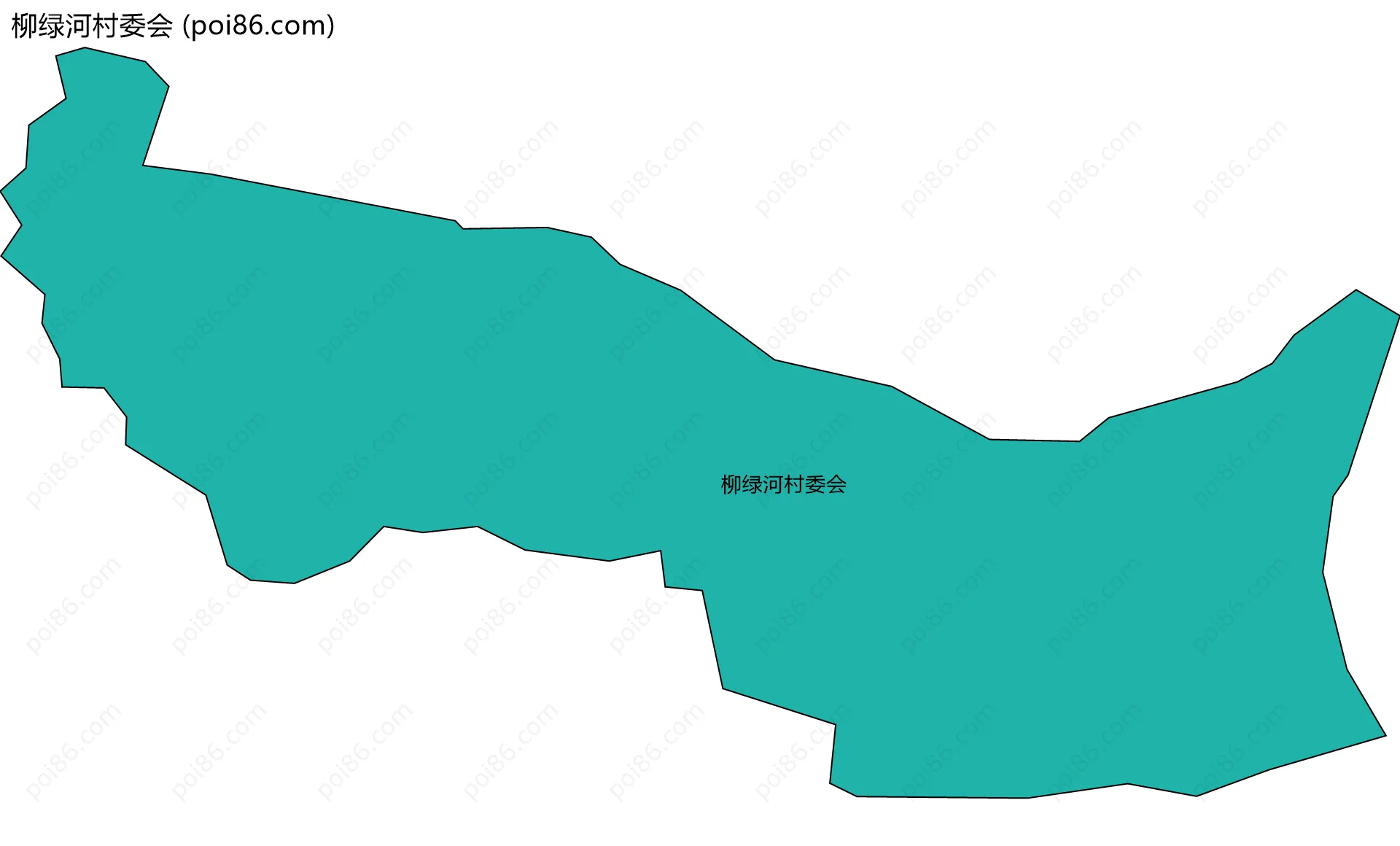 柳绿河村委会边界地图