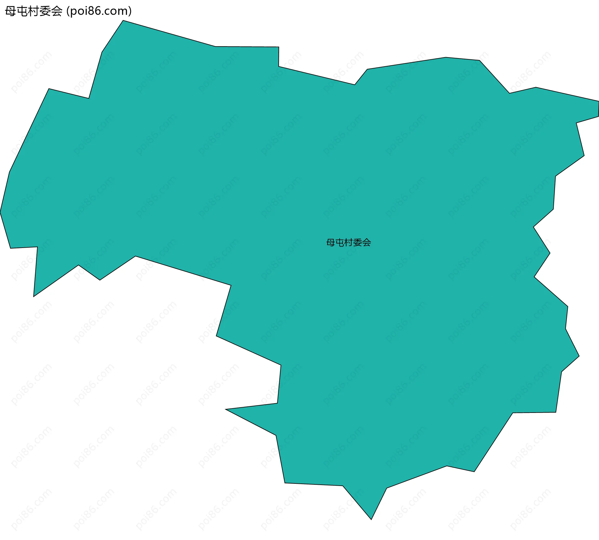 母屯村委会边界地图
