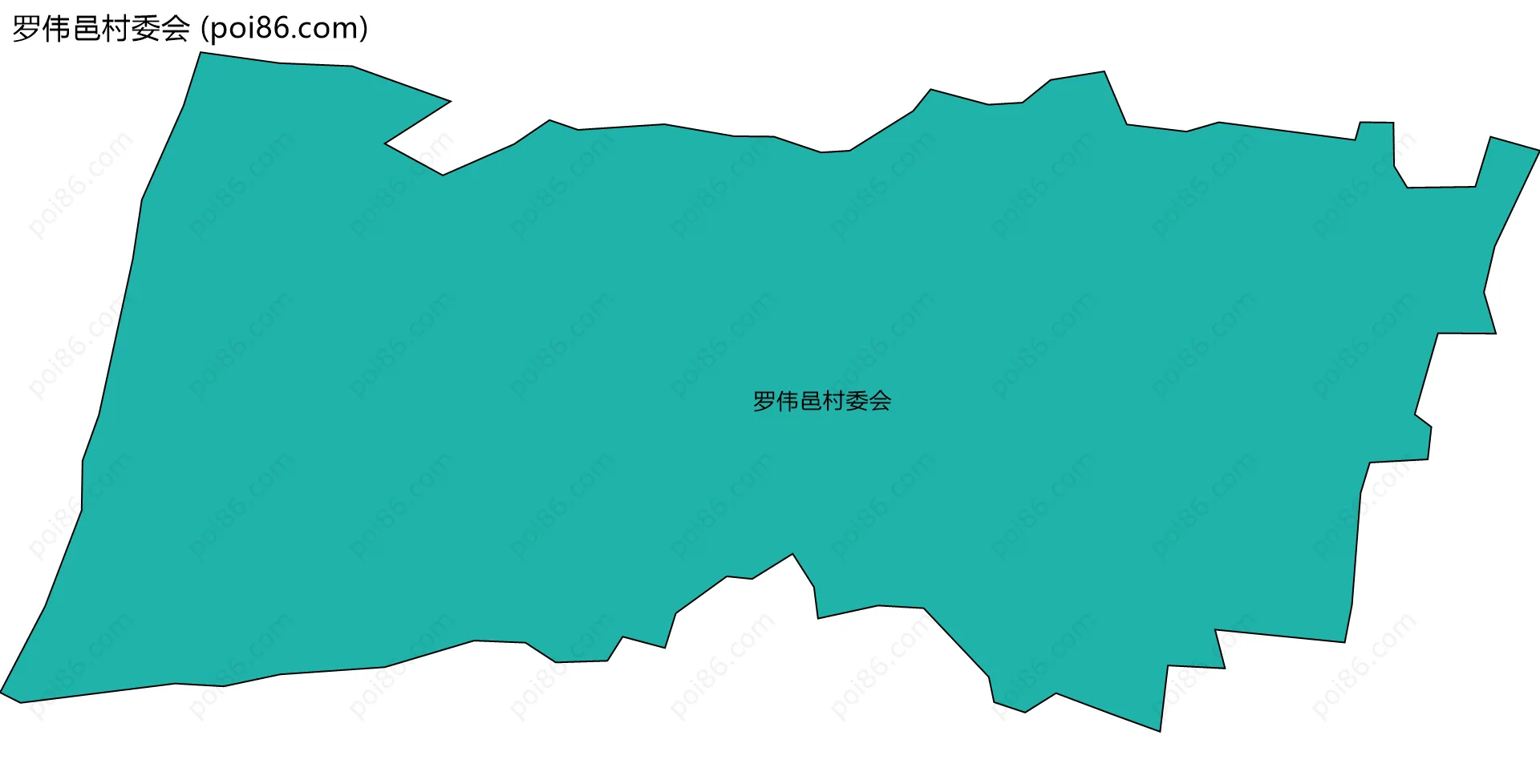 罗伟邑村委会边界地图