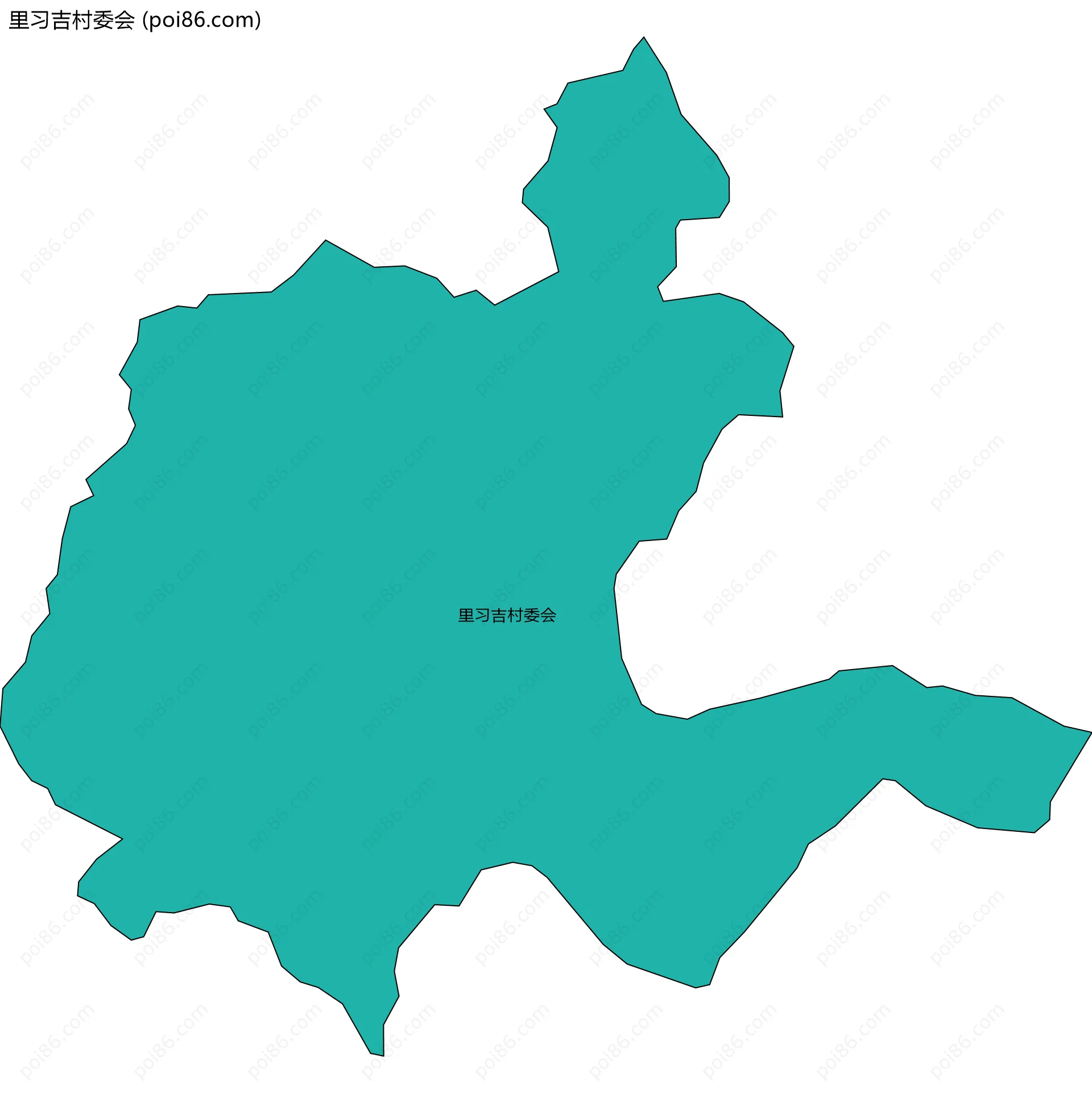 里习吉村委会边界地图