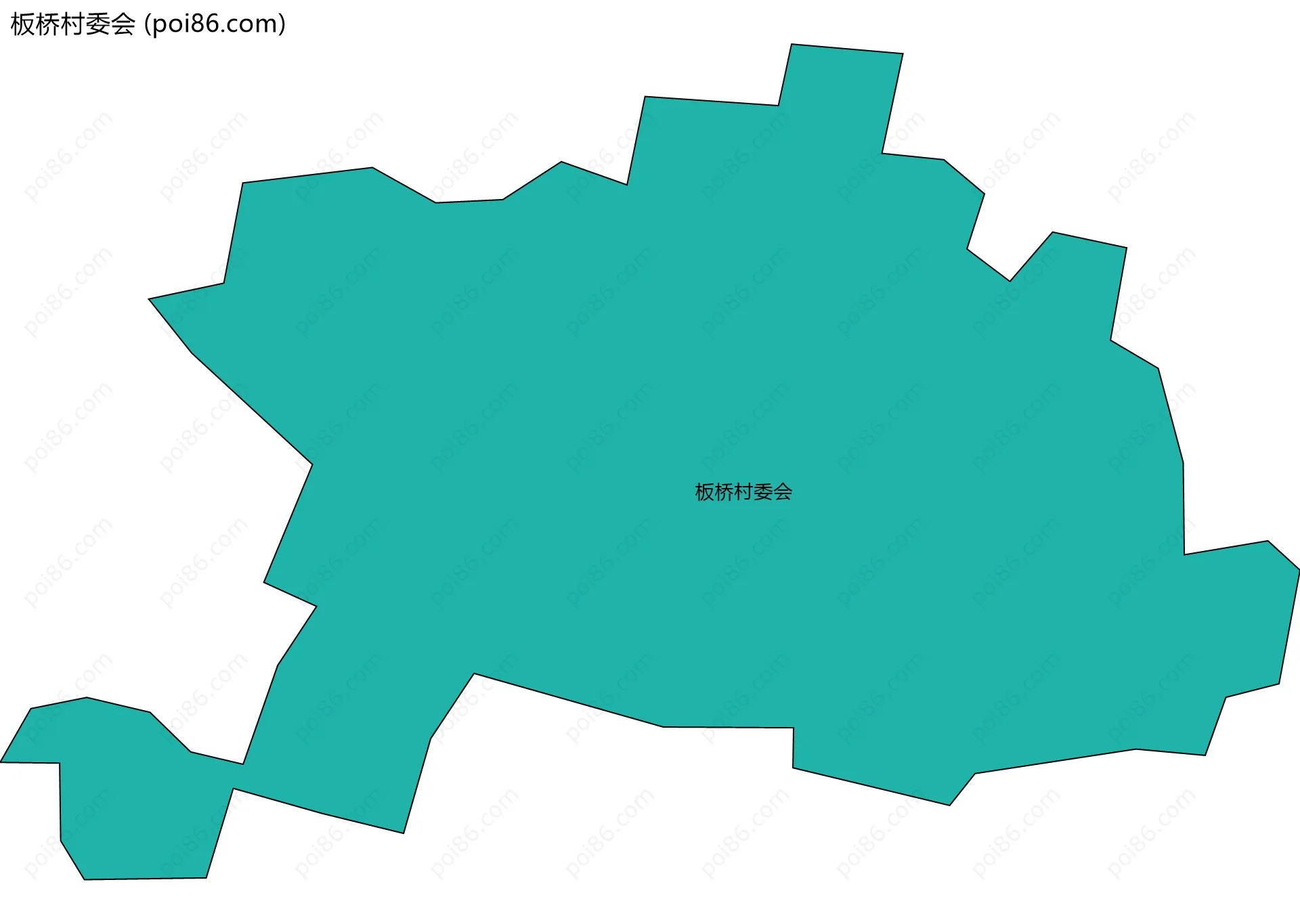 板桥村委会边界地图