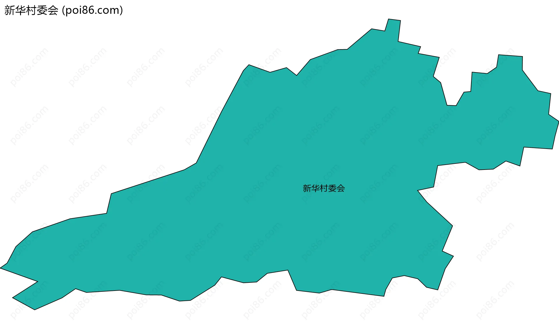新华村委会边界地图