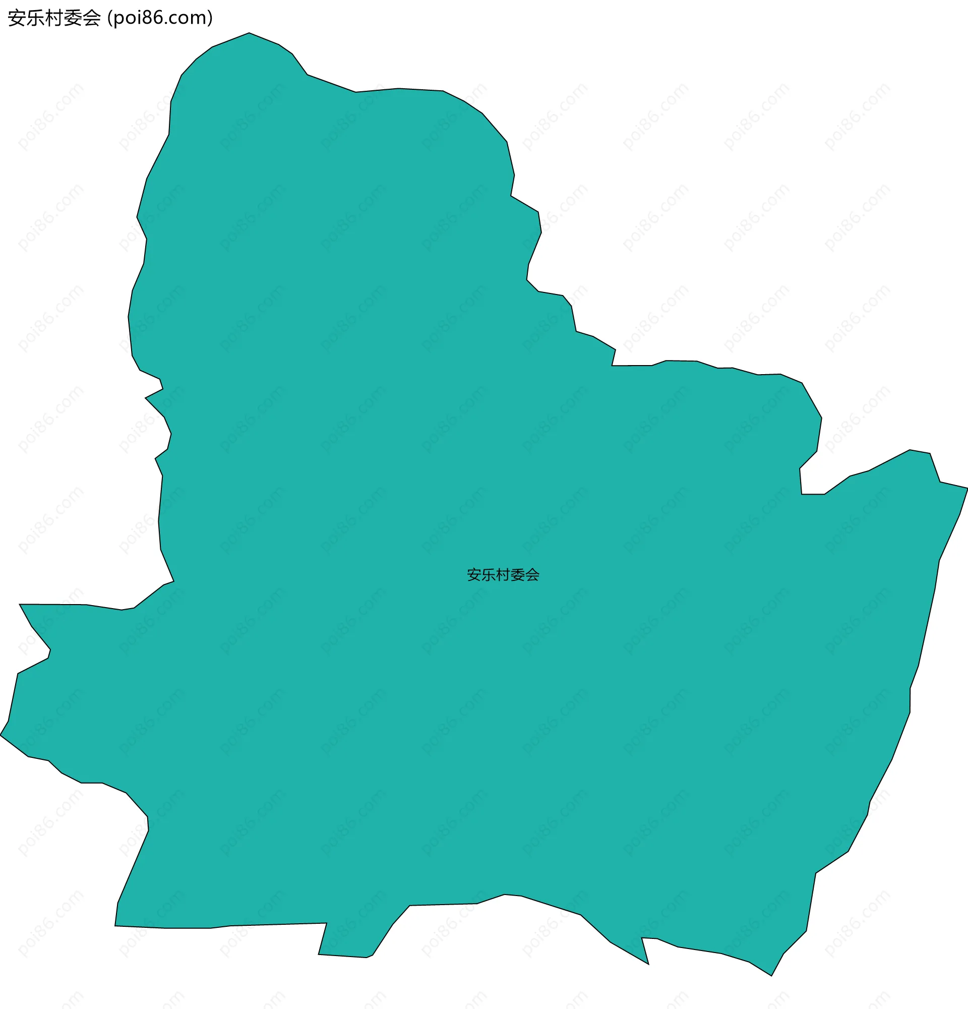 安乐村委会边界地图
