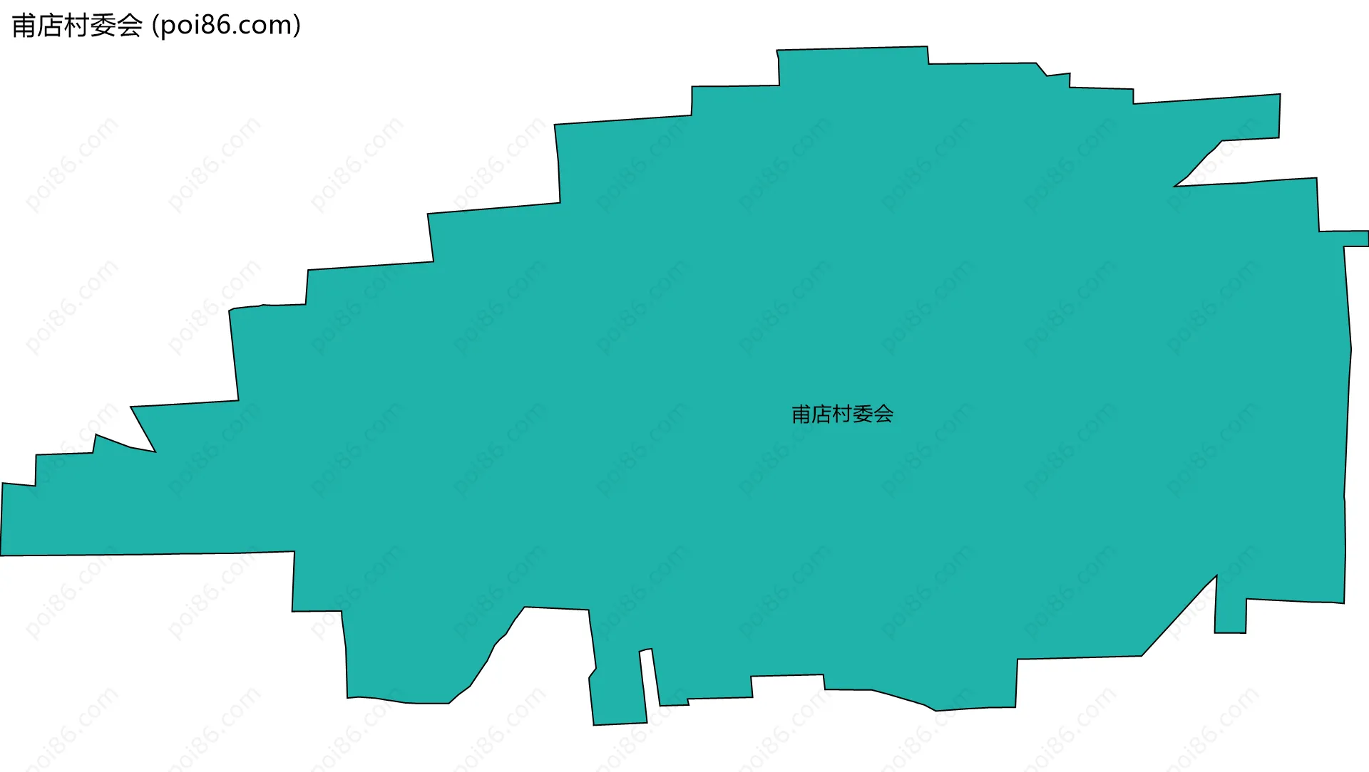 甫店村委会边界地图