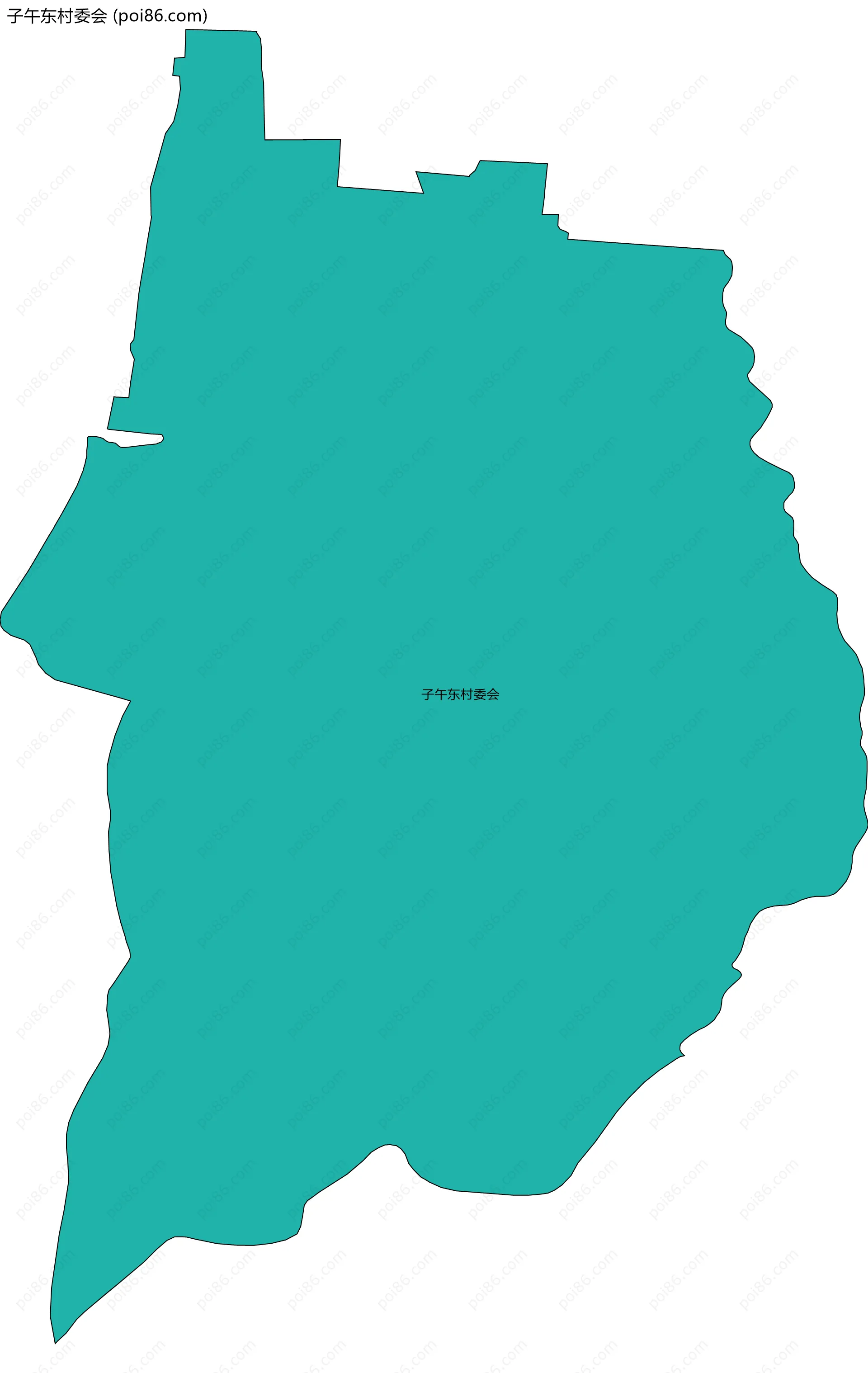 子午东村委会边界地图