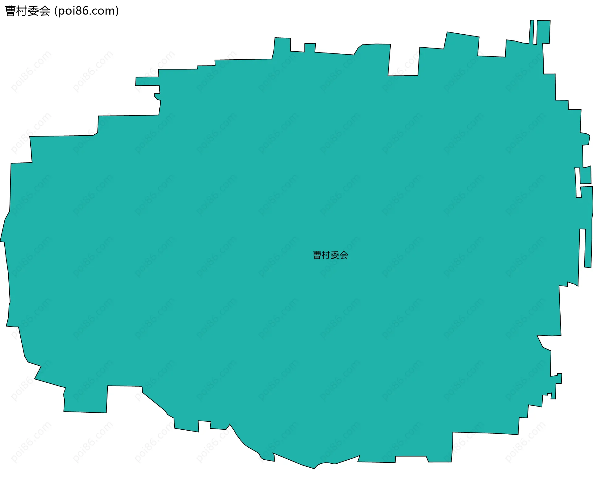 曹村委会边界地图