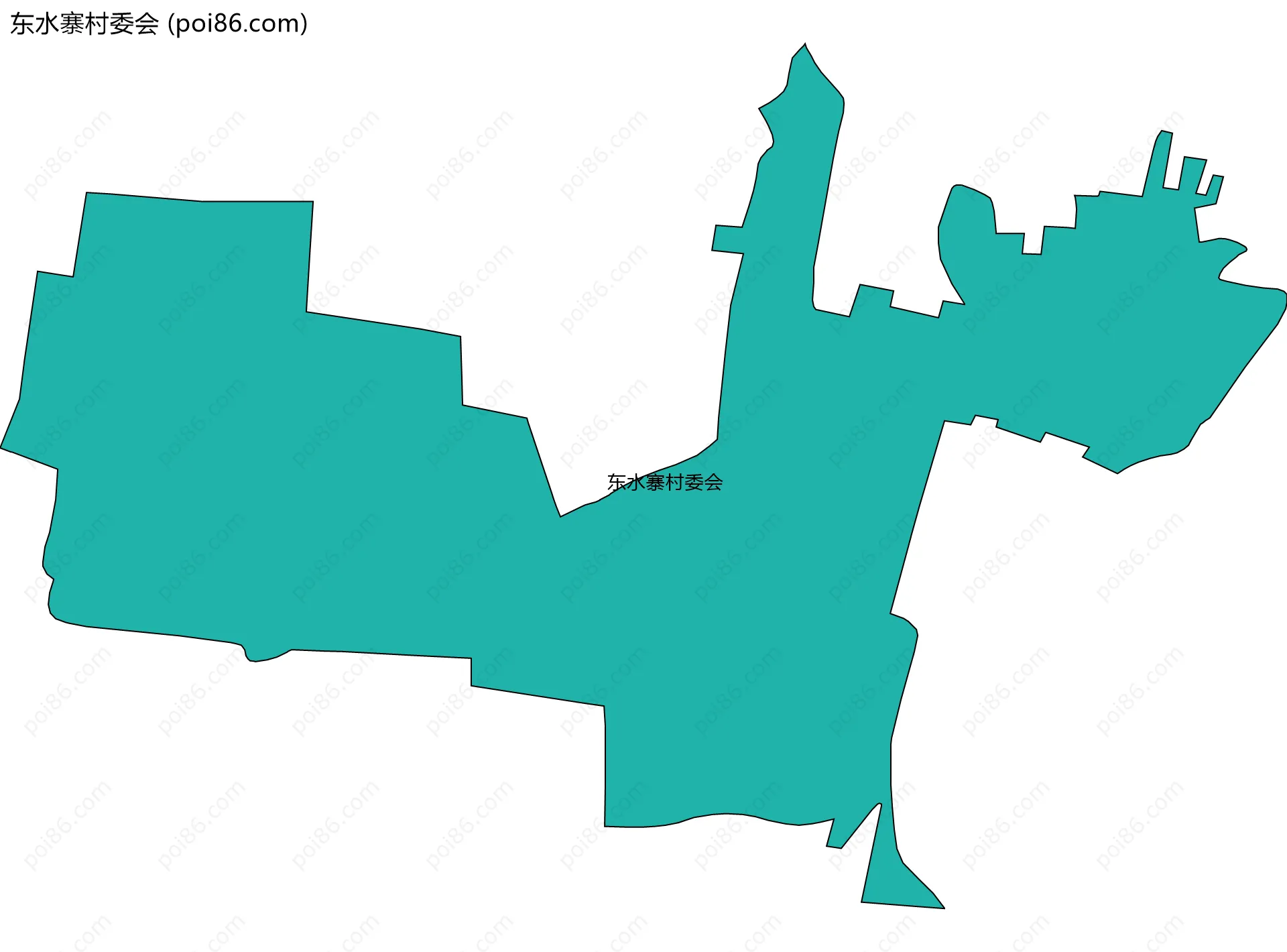 东水寨村委会边界地图