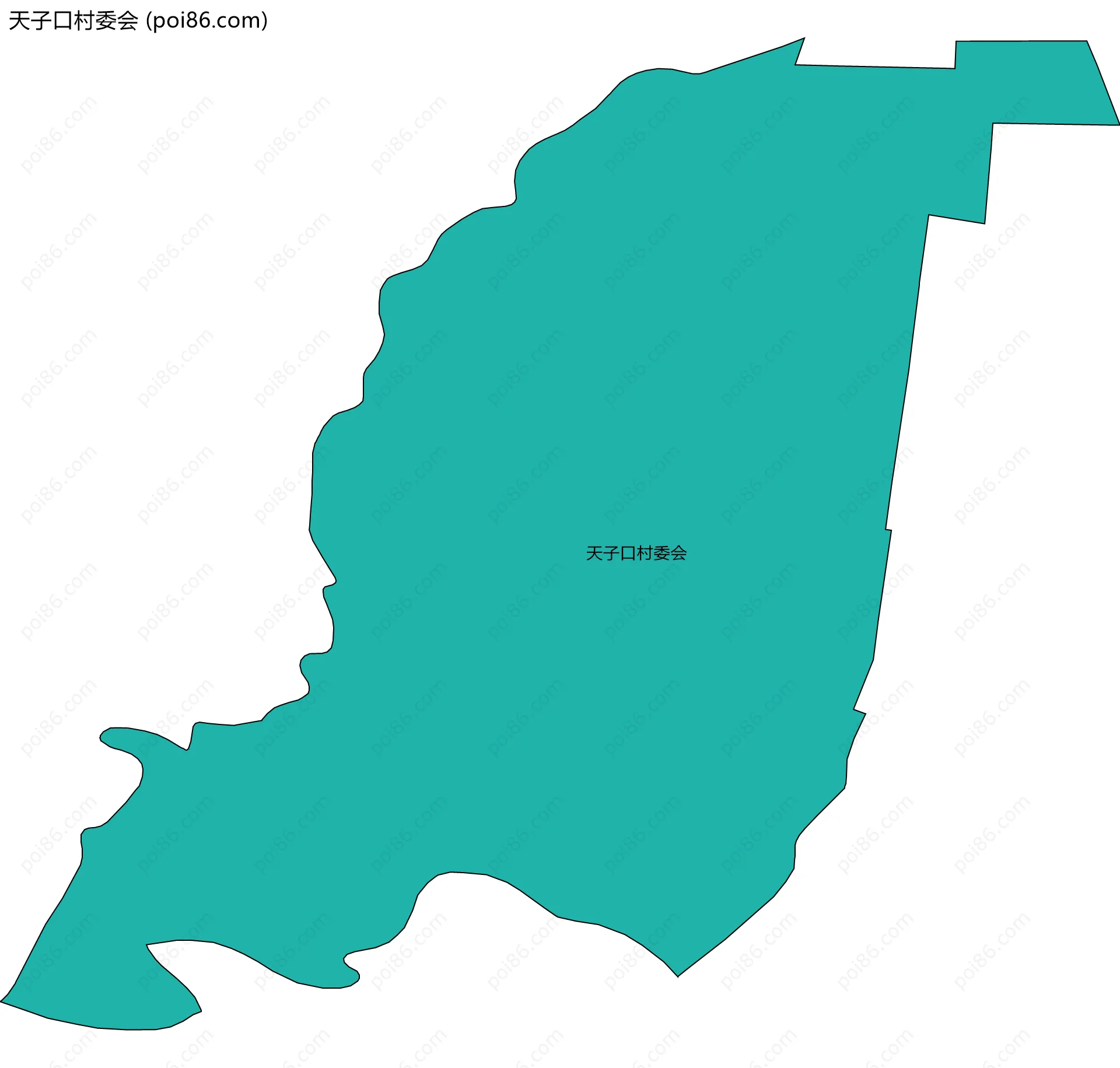 天子口村委会边界地图