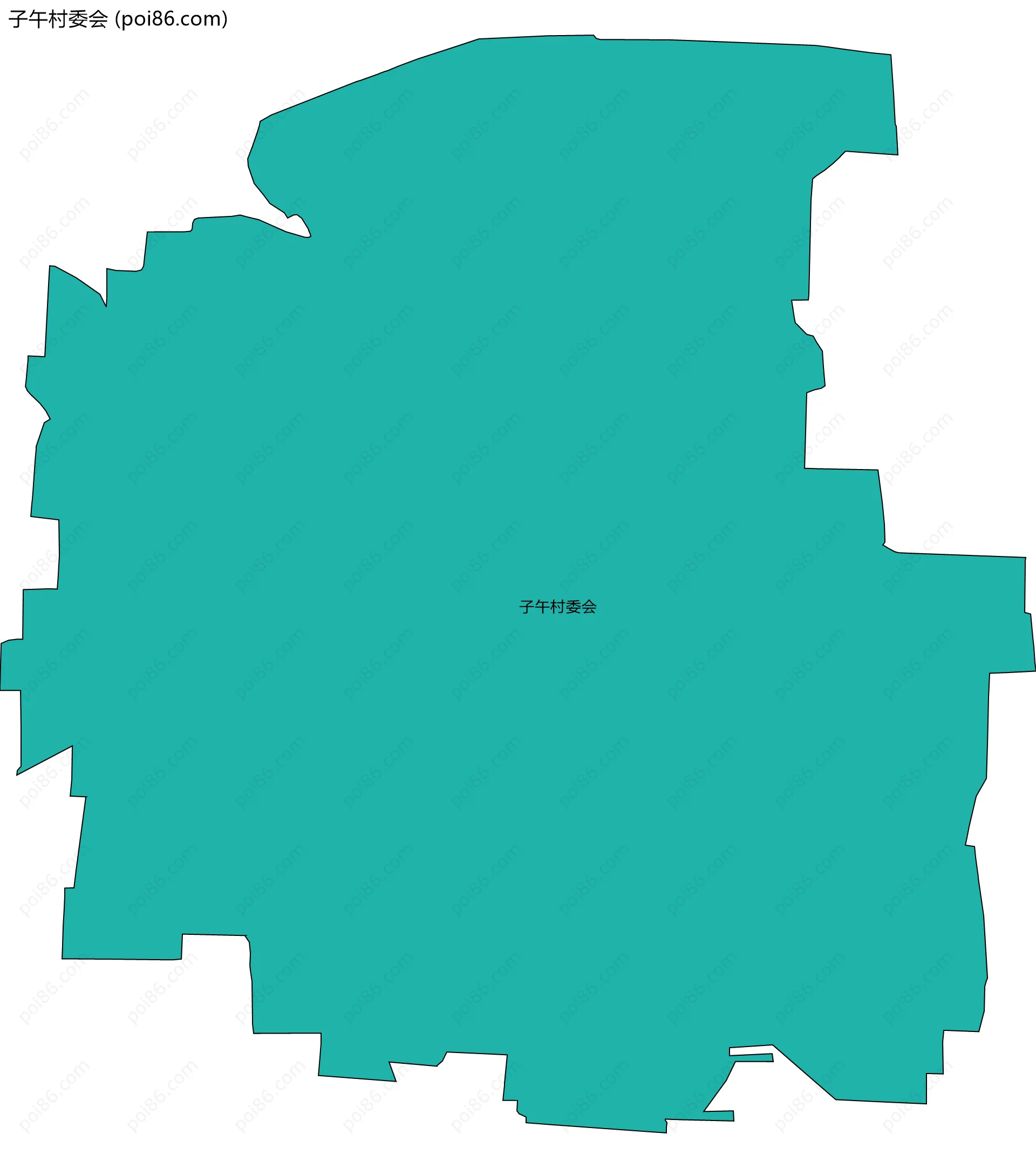 子午村委会边界地图