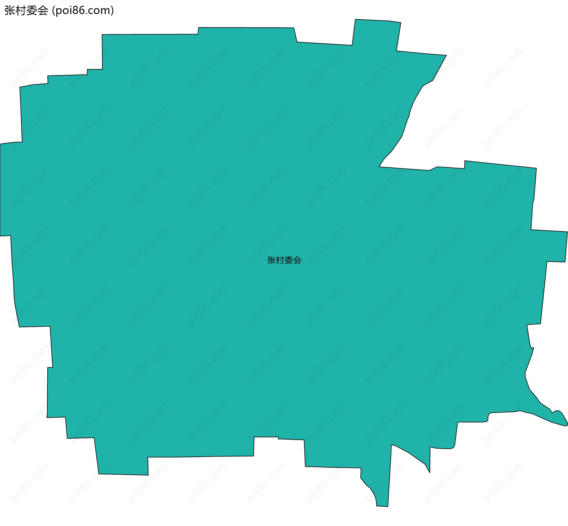 张村委会边界地图