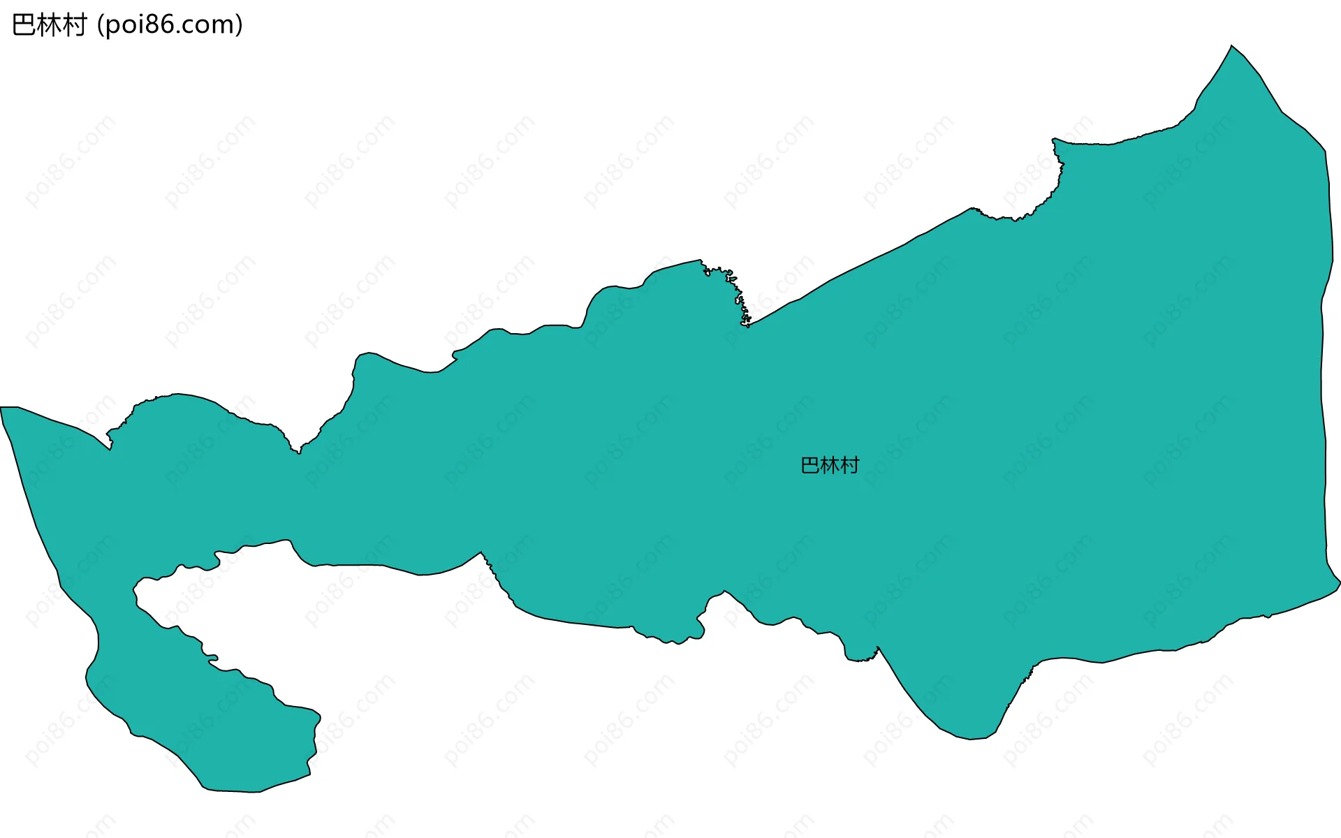 巴林村边界地图