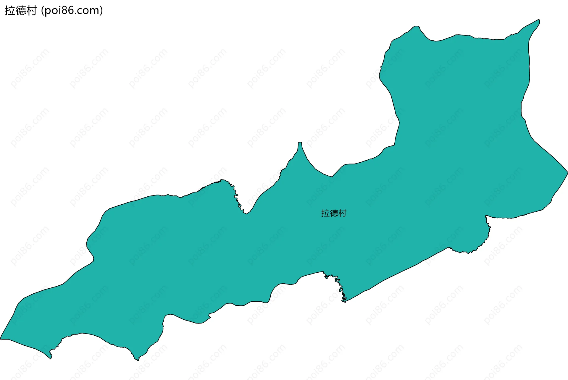拉德村边界地图