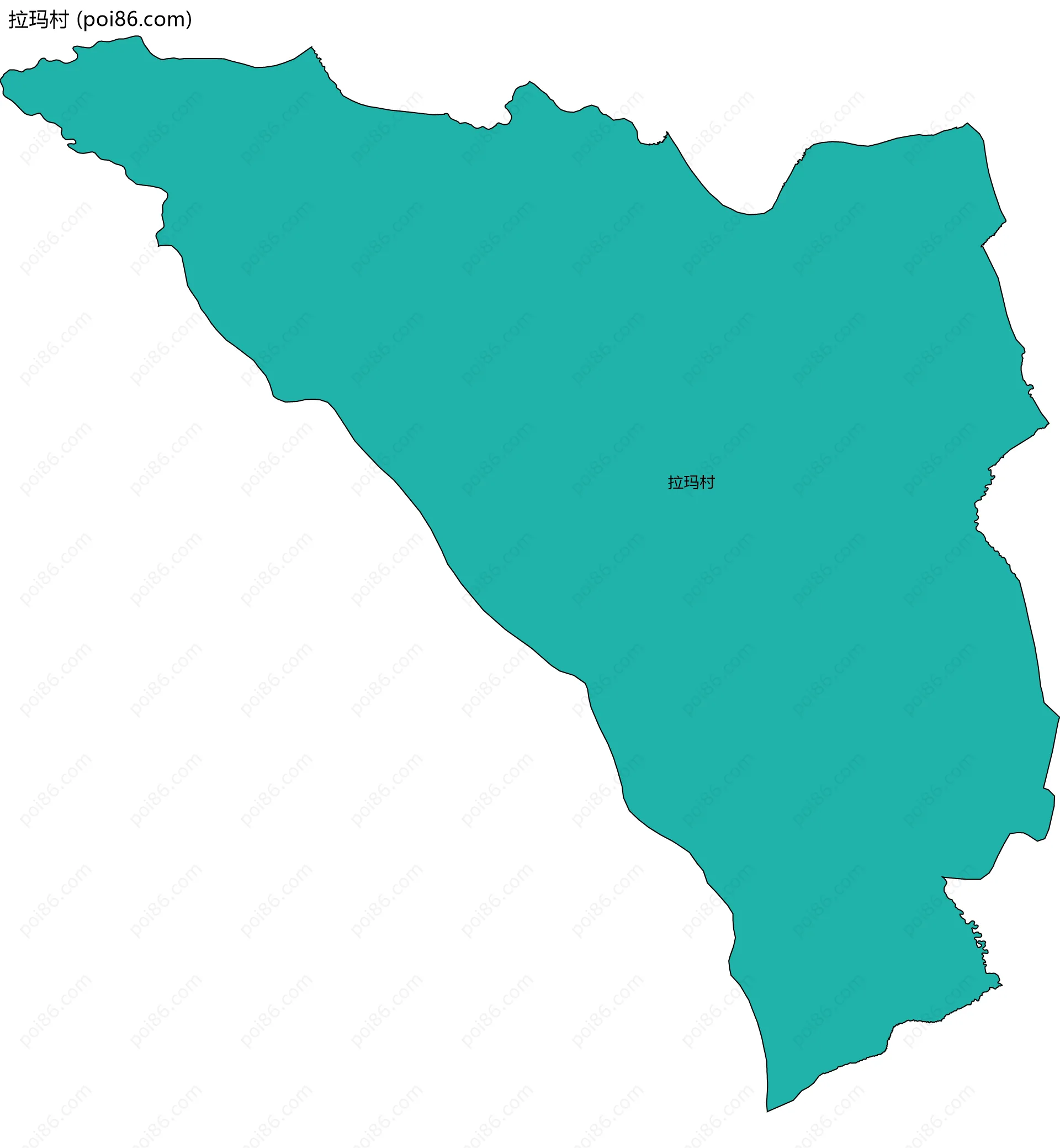 拉玛村边界地图