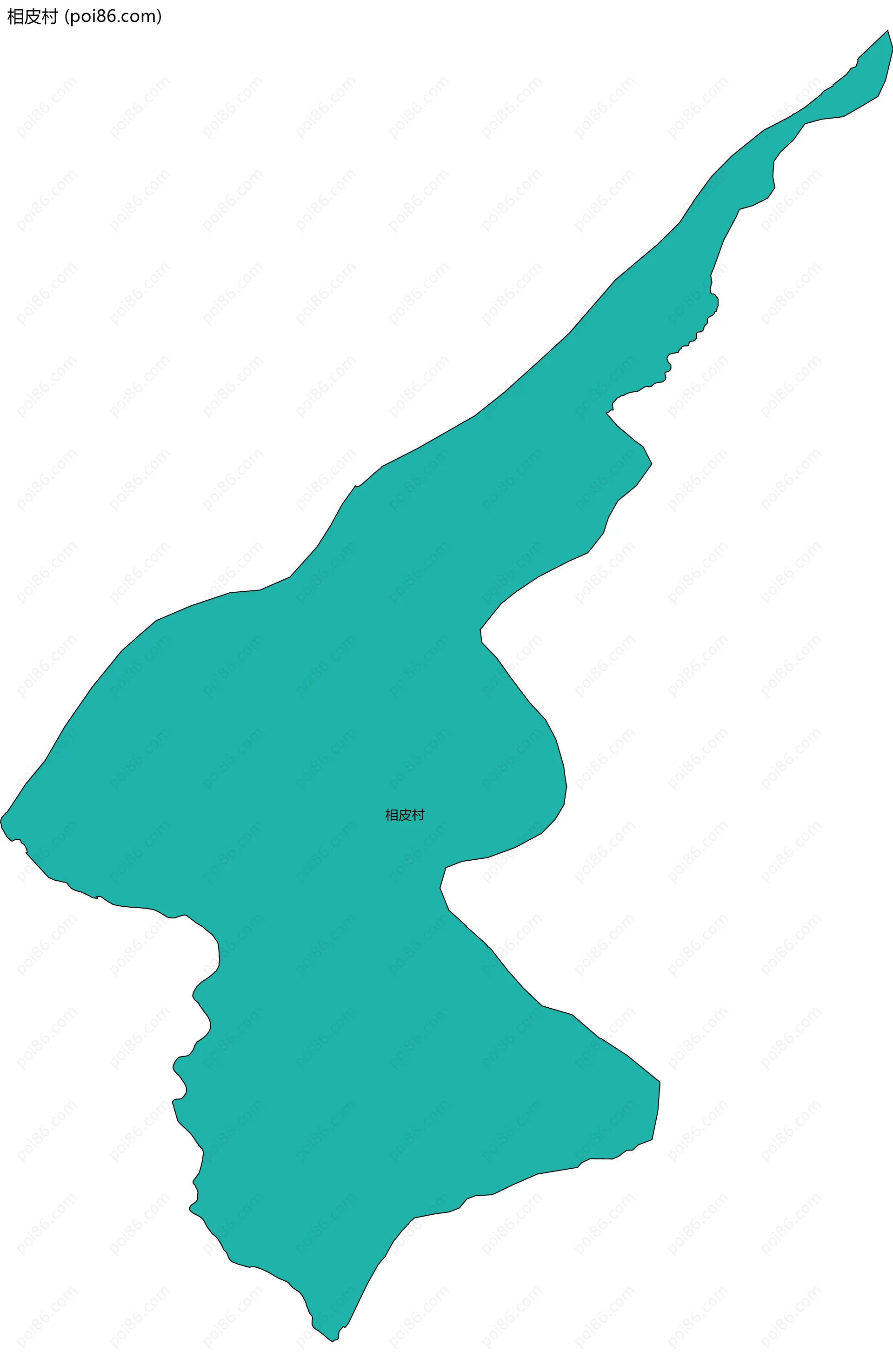 相皮村边界地图