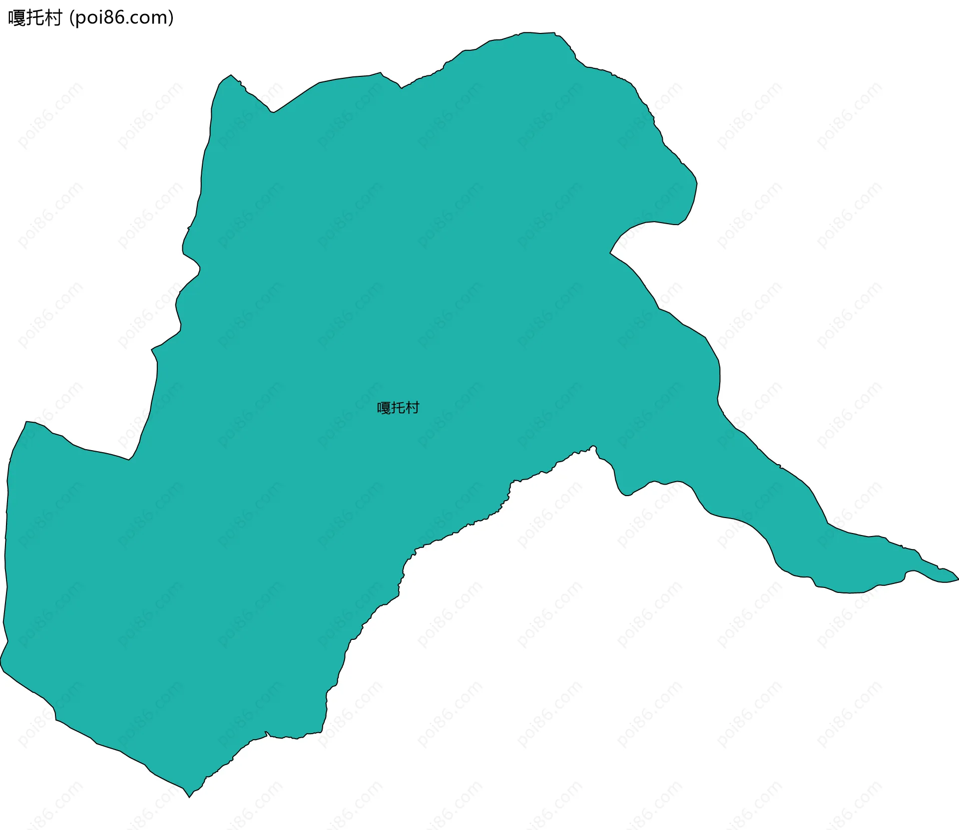 嘎托村边界地图