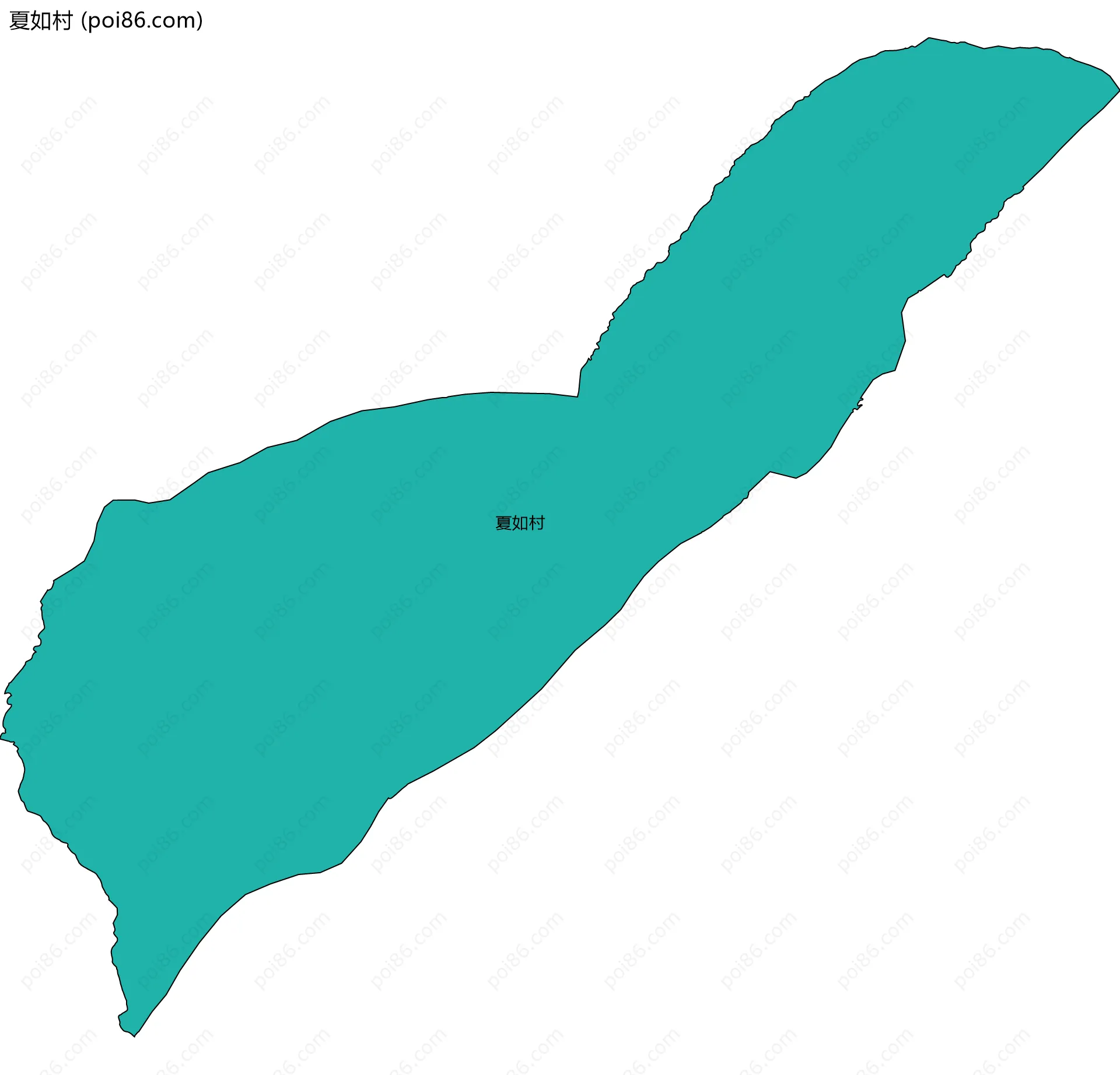 夏如村边界地图