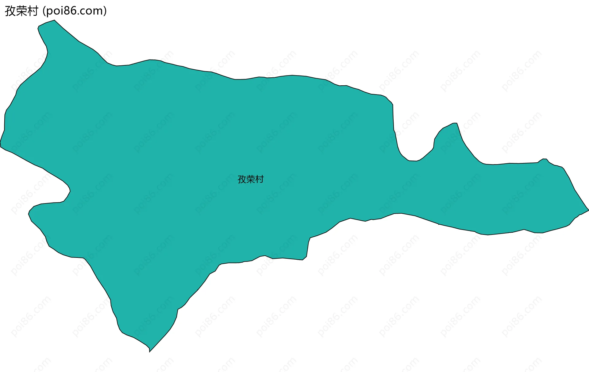 孜荣村边界地图