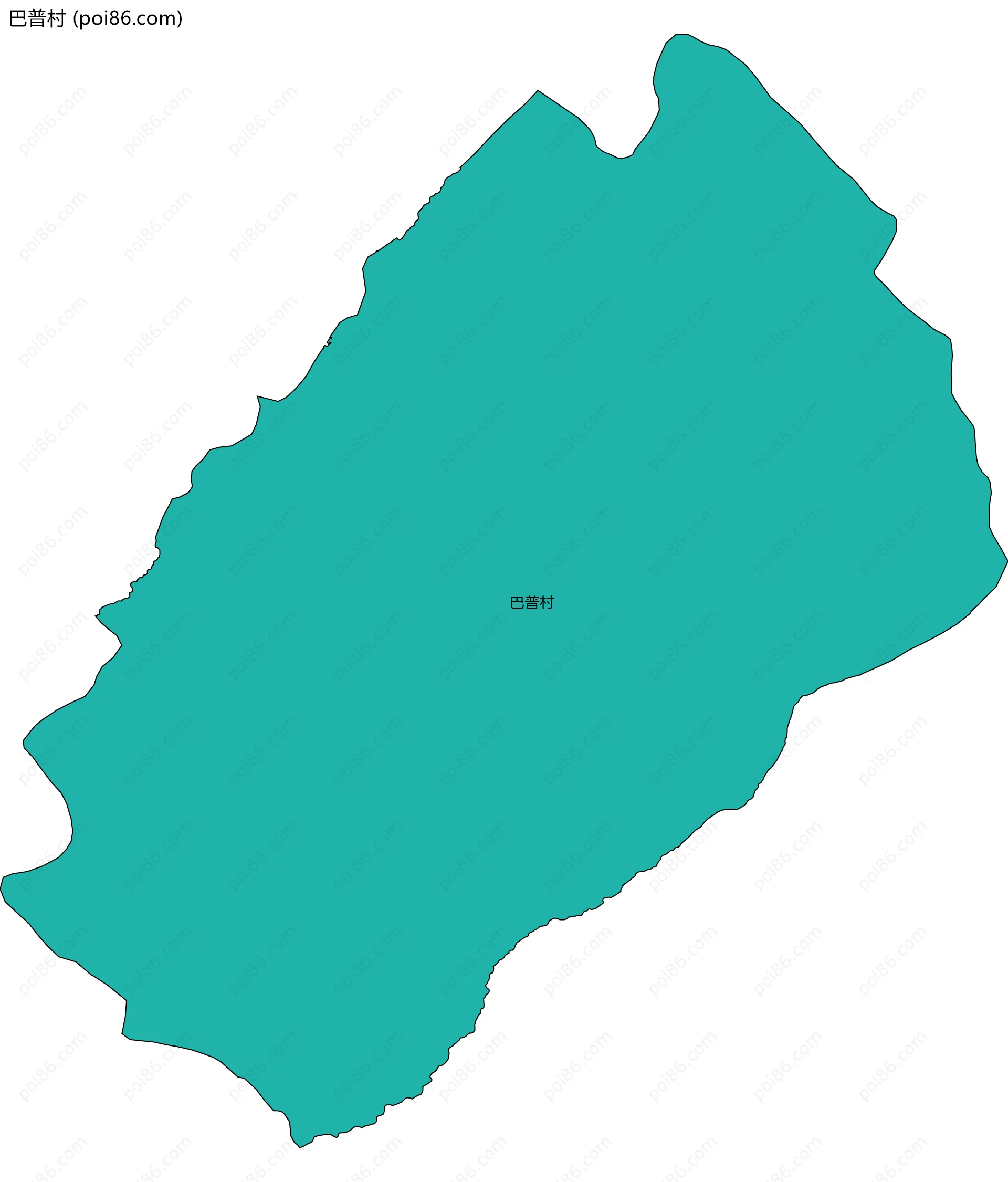 巴普村边界地图