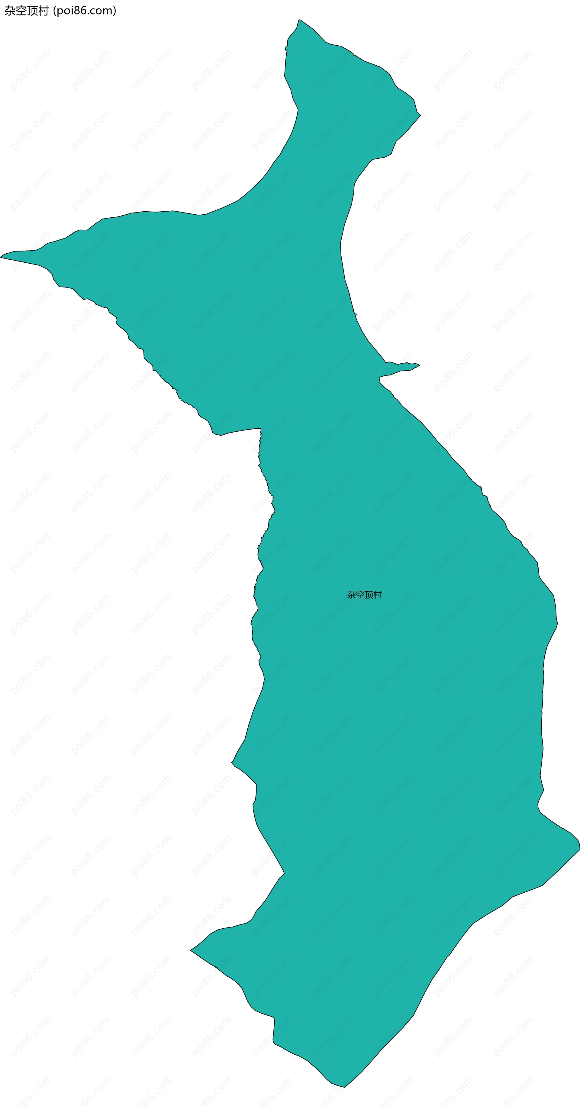 杂空顶村边界地图