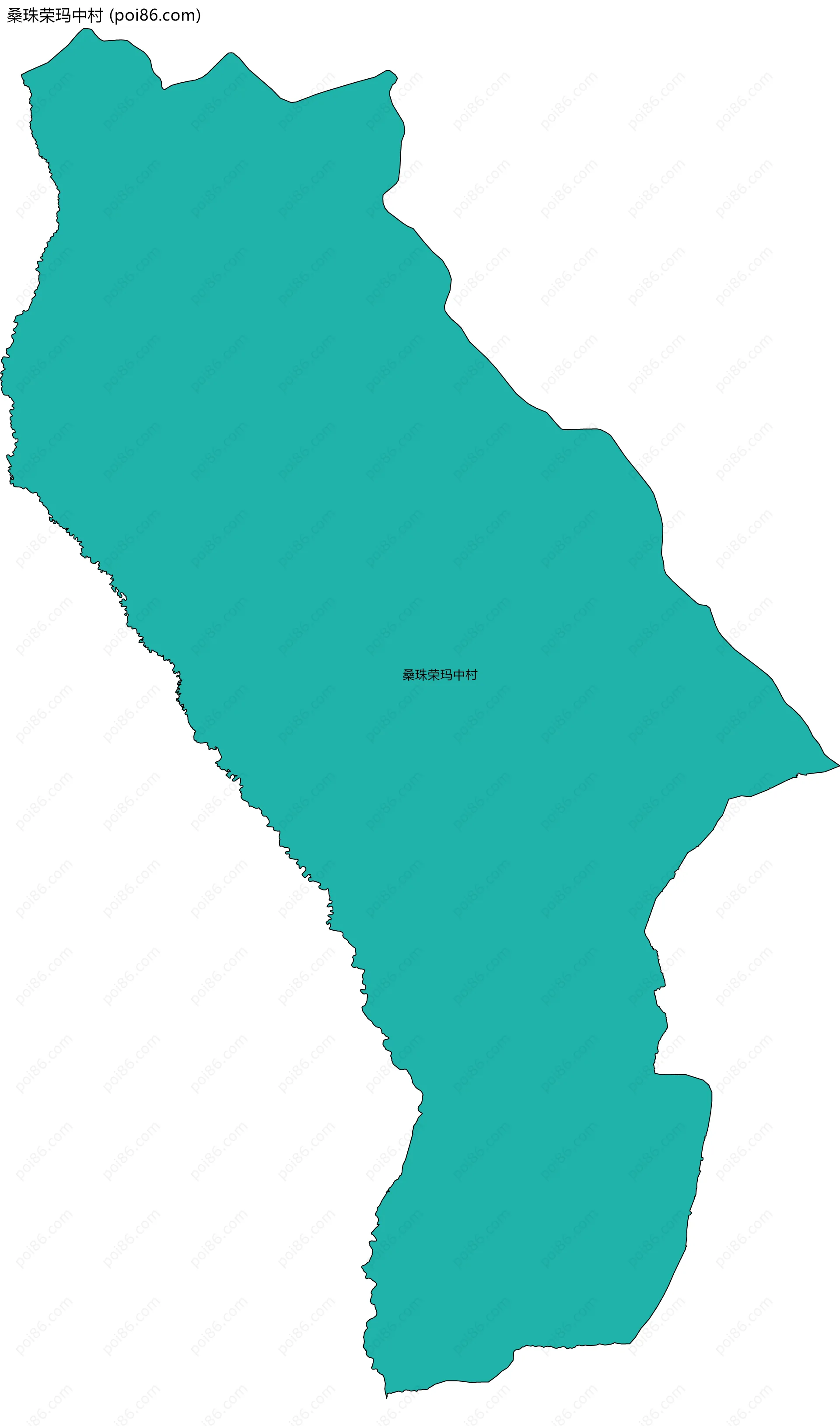 桑珠荣玛中村边界地图