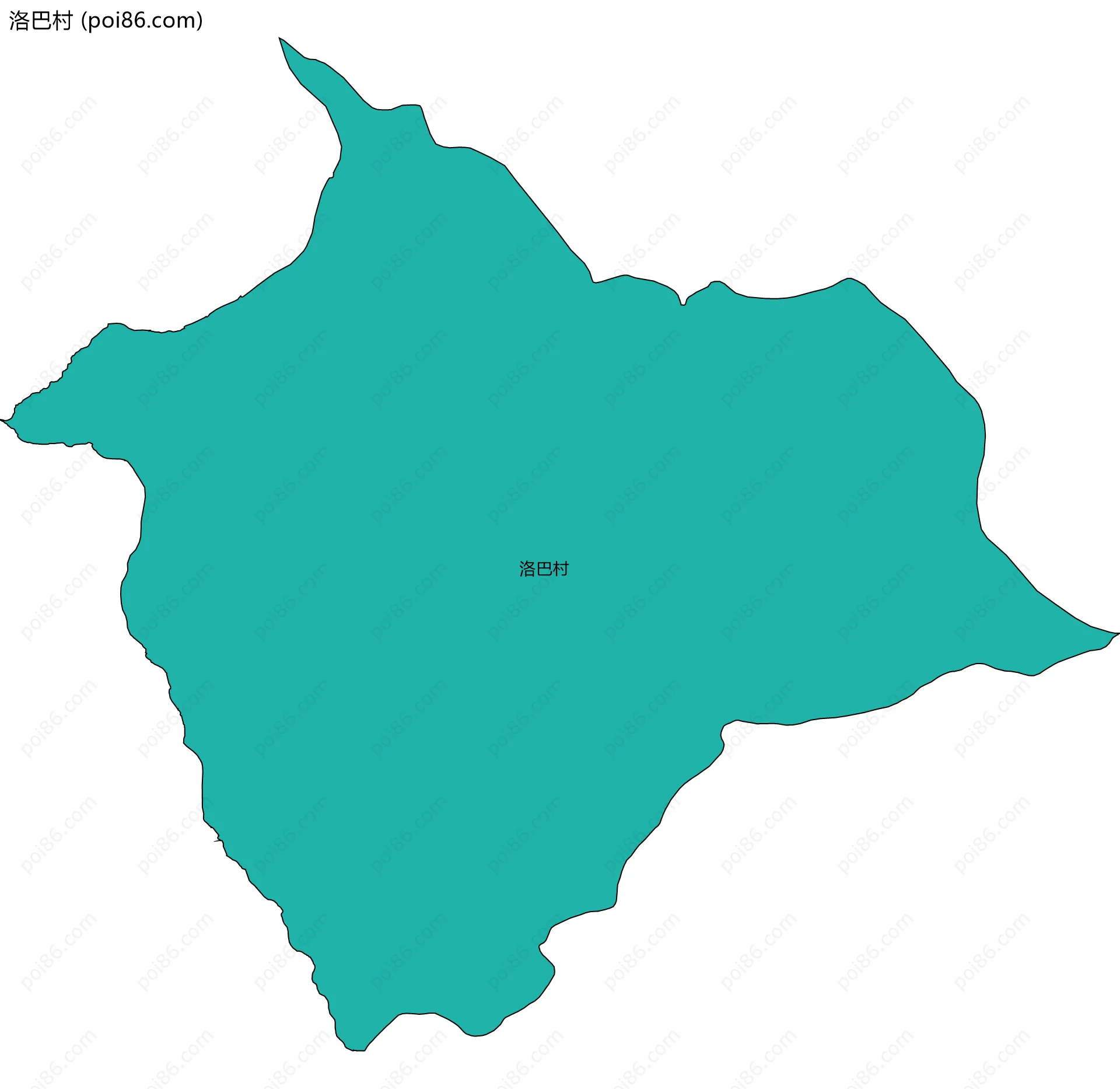 洛巴村边界地图